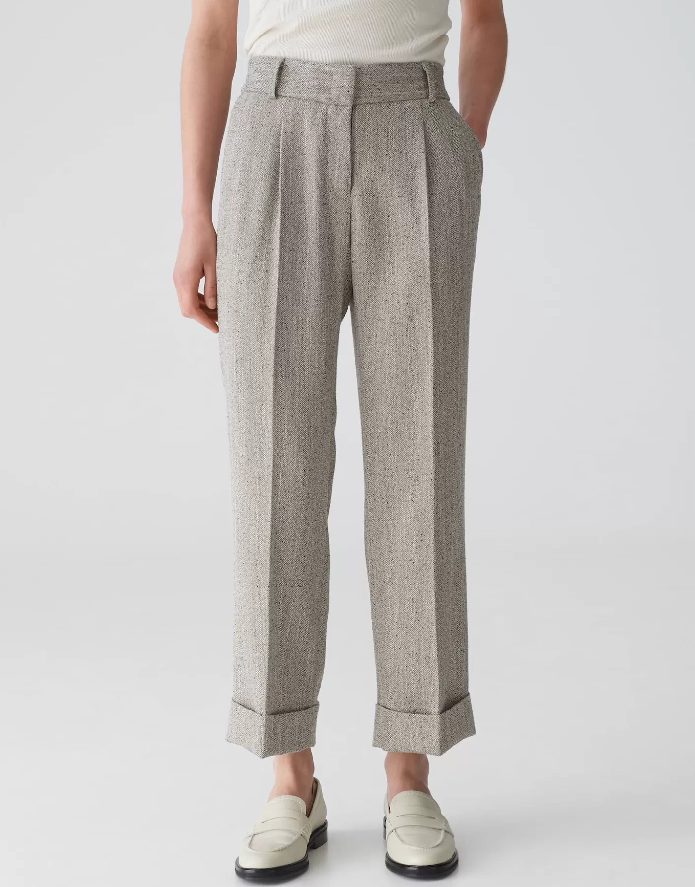 Pantalons<OPUS Commander Pantalon Mitina Remix Marron En Ligne cocoa