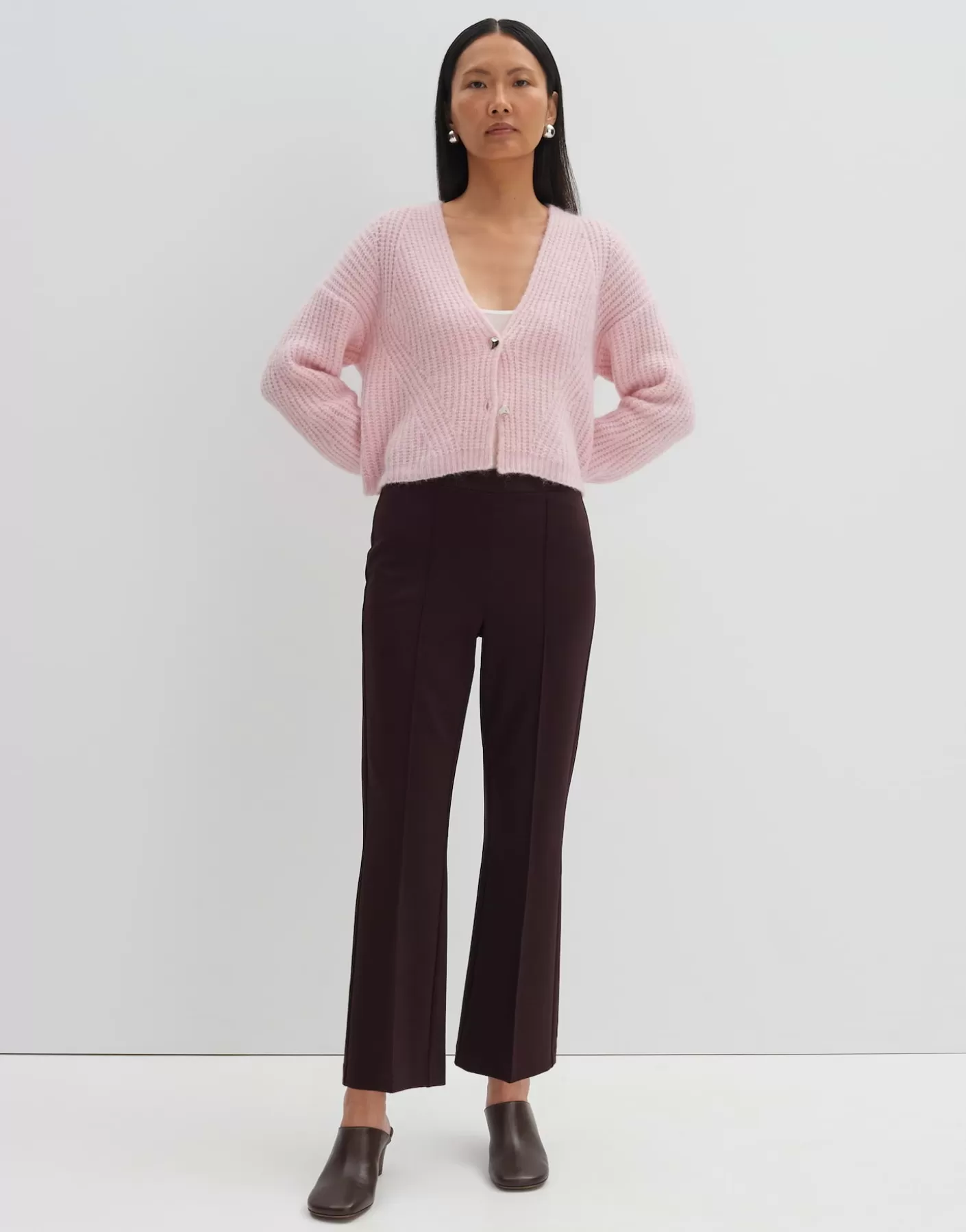 Pantalons<OPUS Commander Pantalon évasé Curinna Detail Rouge En Ligne plum