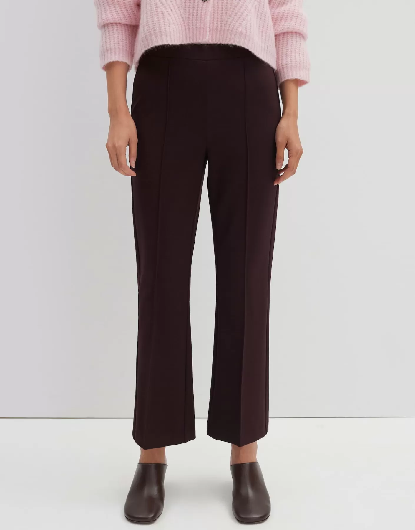Pantalons<OPUS Commander Pantalon évasé Curinna Detail Rouge En Ligne plum