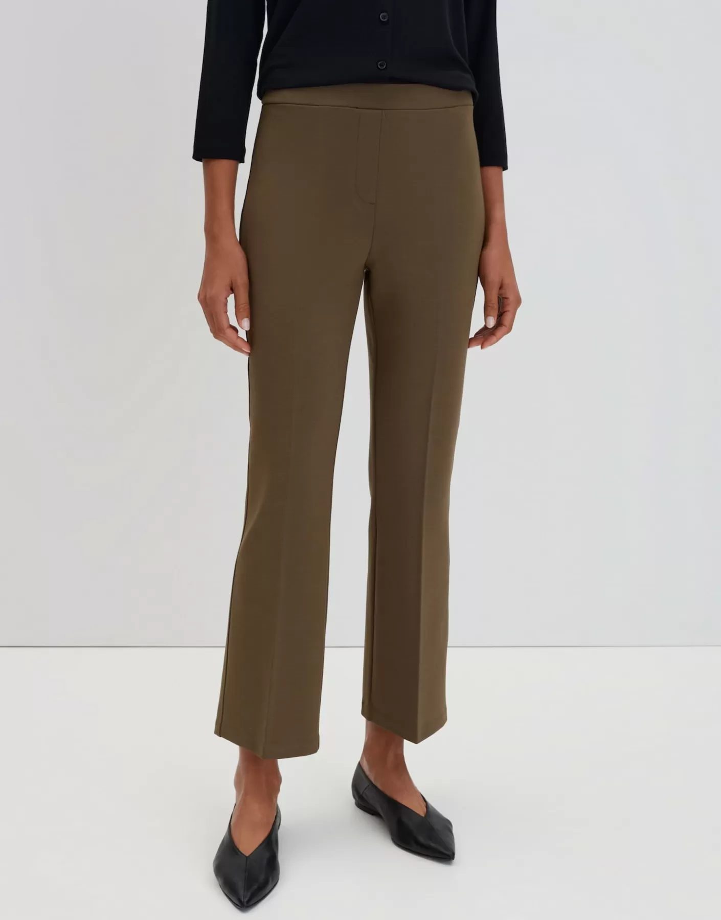 Pantalons<OPUS Commander Pantalon évasé Curinna Vert En Ligne misty green