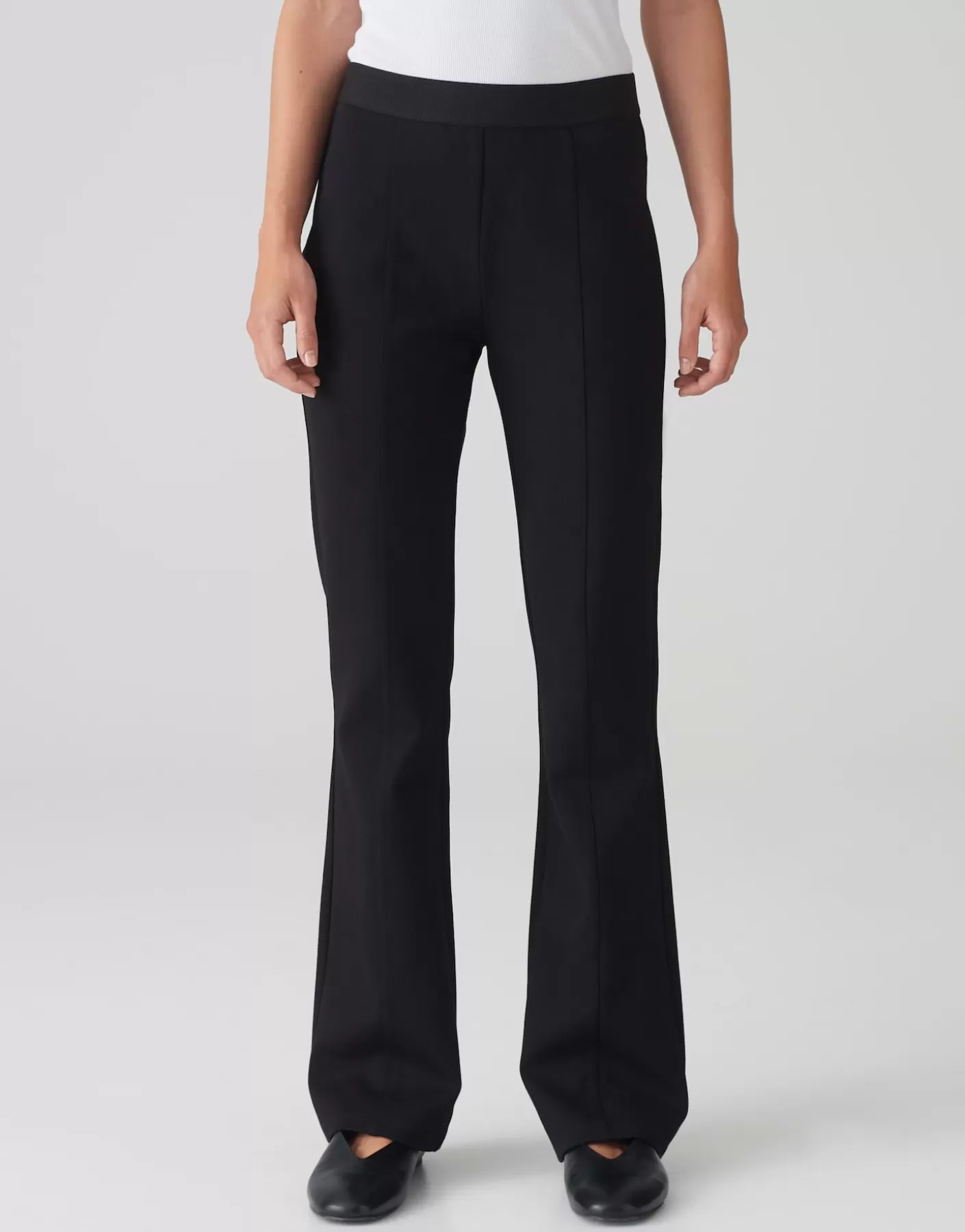Pantalons | Meilleures Ventes<OPUS Commander Pantalon évasé Erja Sporty Noir En Ligne black