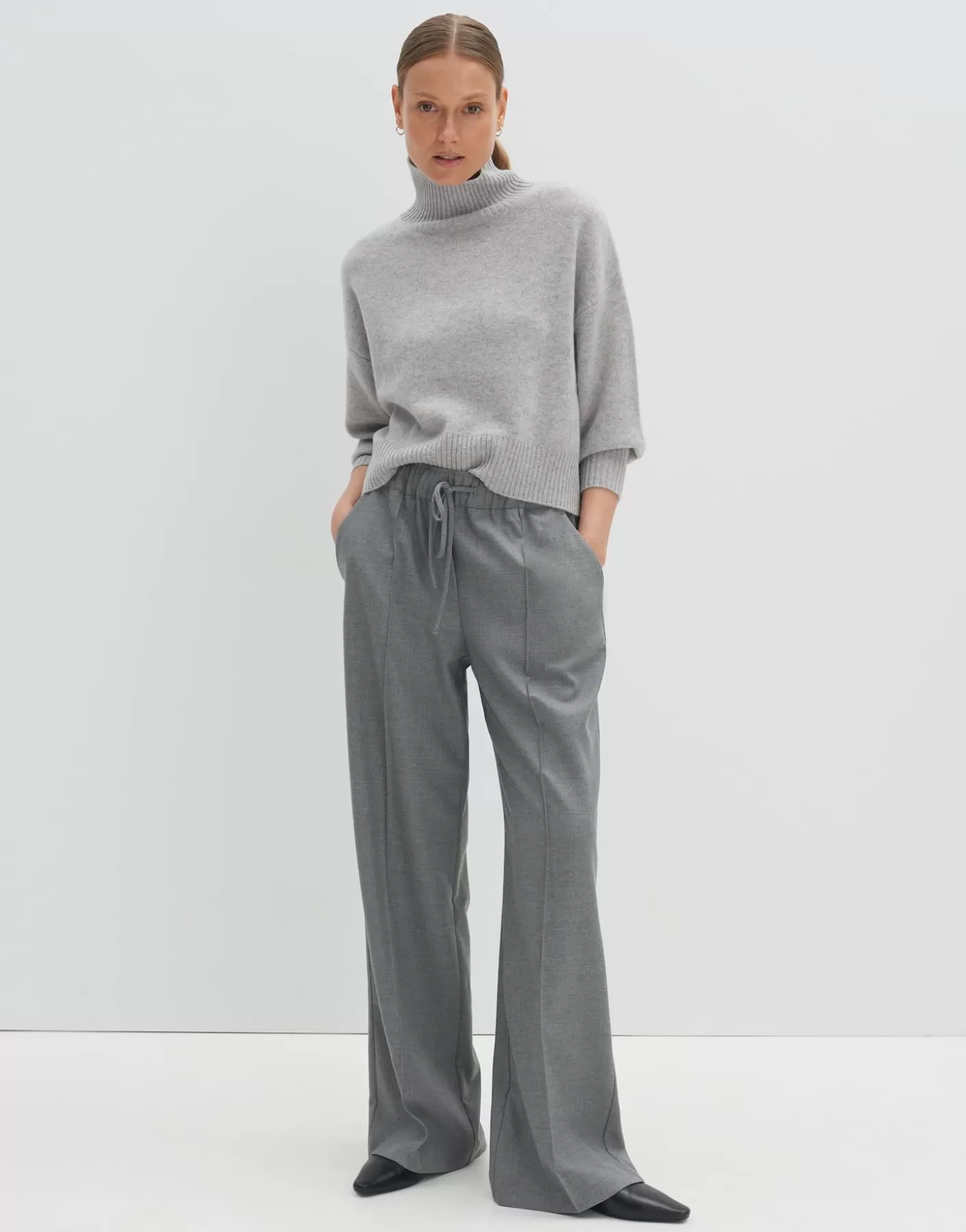 Maille<OPUS Commander Pull En Cachemire Tija Gris En Ligne hazy fog melange