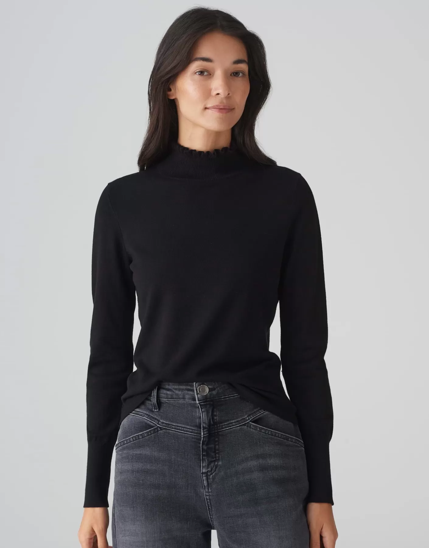 Maille | Meilleures Ventes<OPUS Commander Pull En Maille Fine Polluna Noir En Ligne black