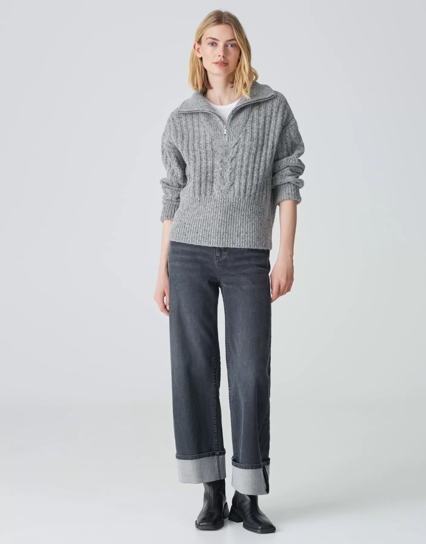 Maille<OPUS Commander Pull En Tricot Popfy Gris En Ligne easy grey