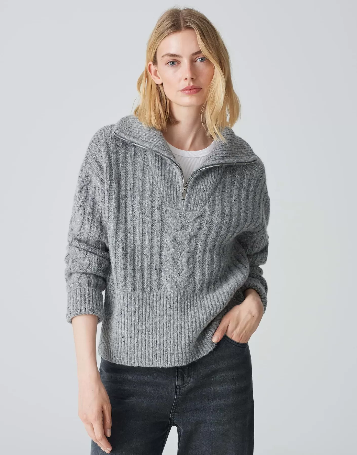 Maille<OPUS Commander Pull En Tricot Popfy Gris En Ligne easy grey