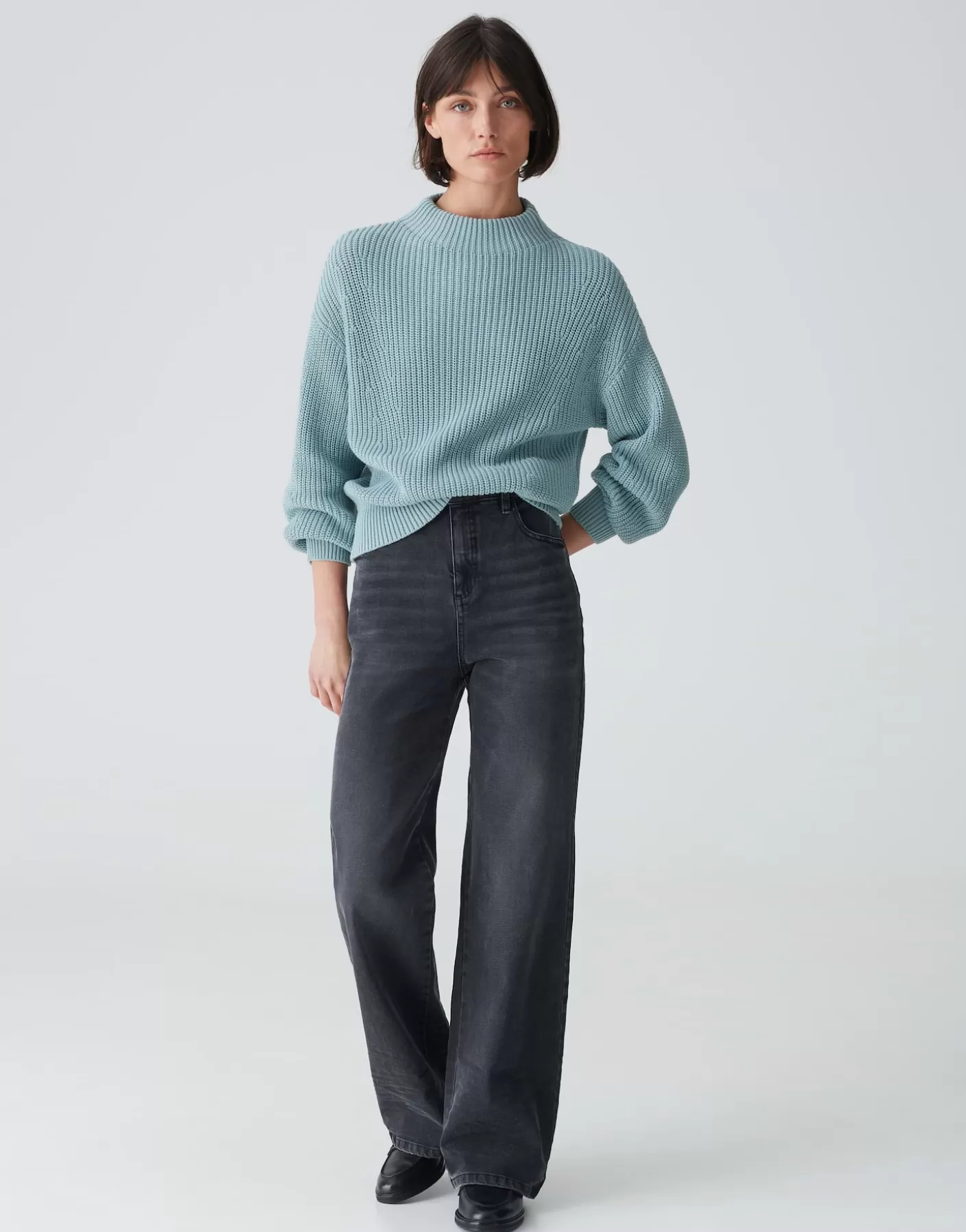 Maille<OPUS Commander Pull En Tricot Pufamo Bleu En Ligne glacier blue