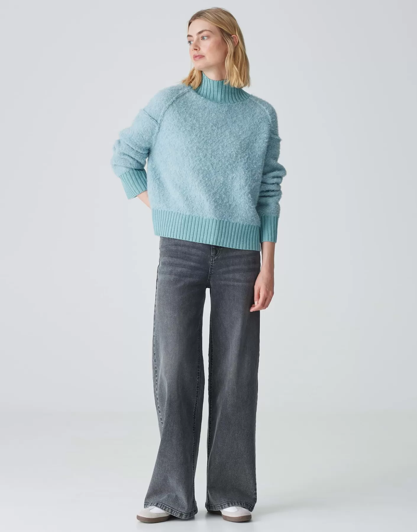 Maille<OPUS Commander Pull En Tricot Puklana Bleu En Ligne glacier blue