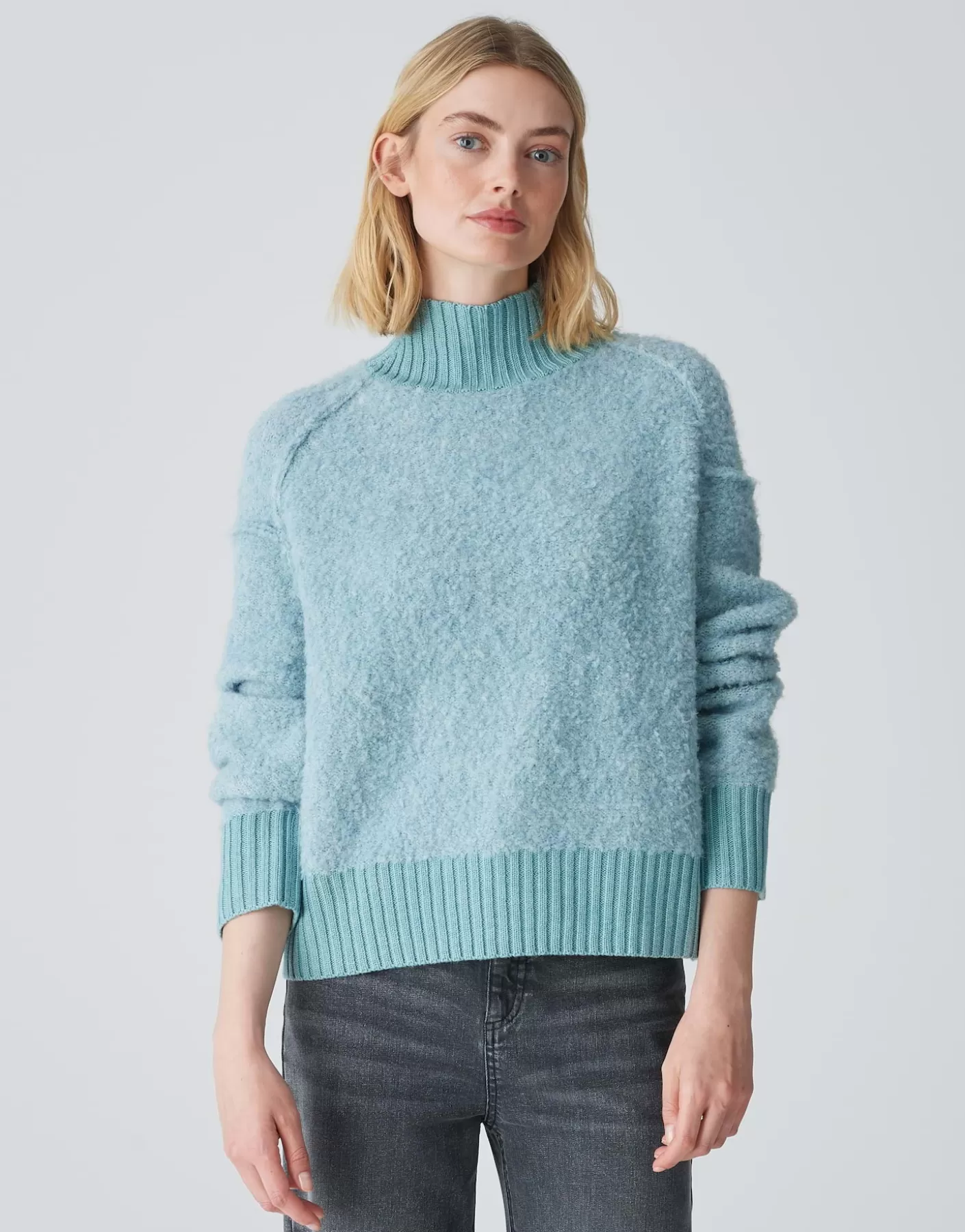 Maille<OPUS Commander Pull En Tricot Puklana Bleu En Ligne glacier blue