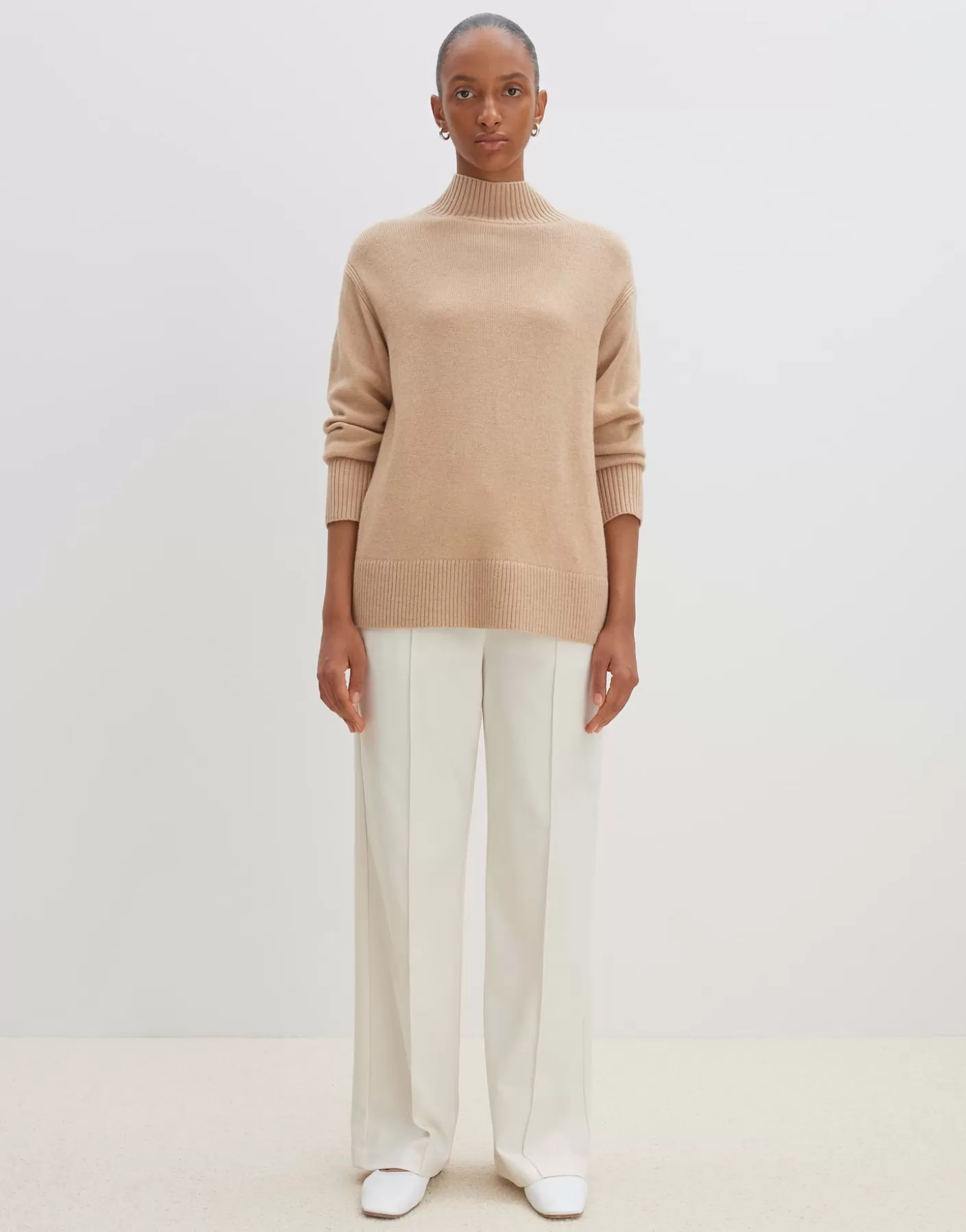 Maille<OPUS Commander Pull En Tricot Tahila Beige En Ligne cashmere cream melange
