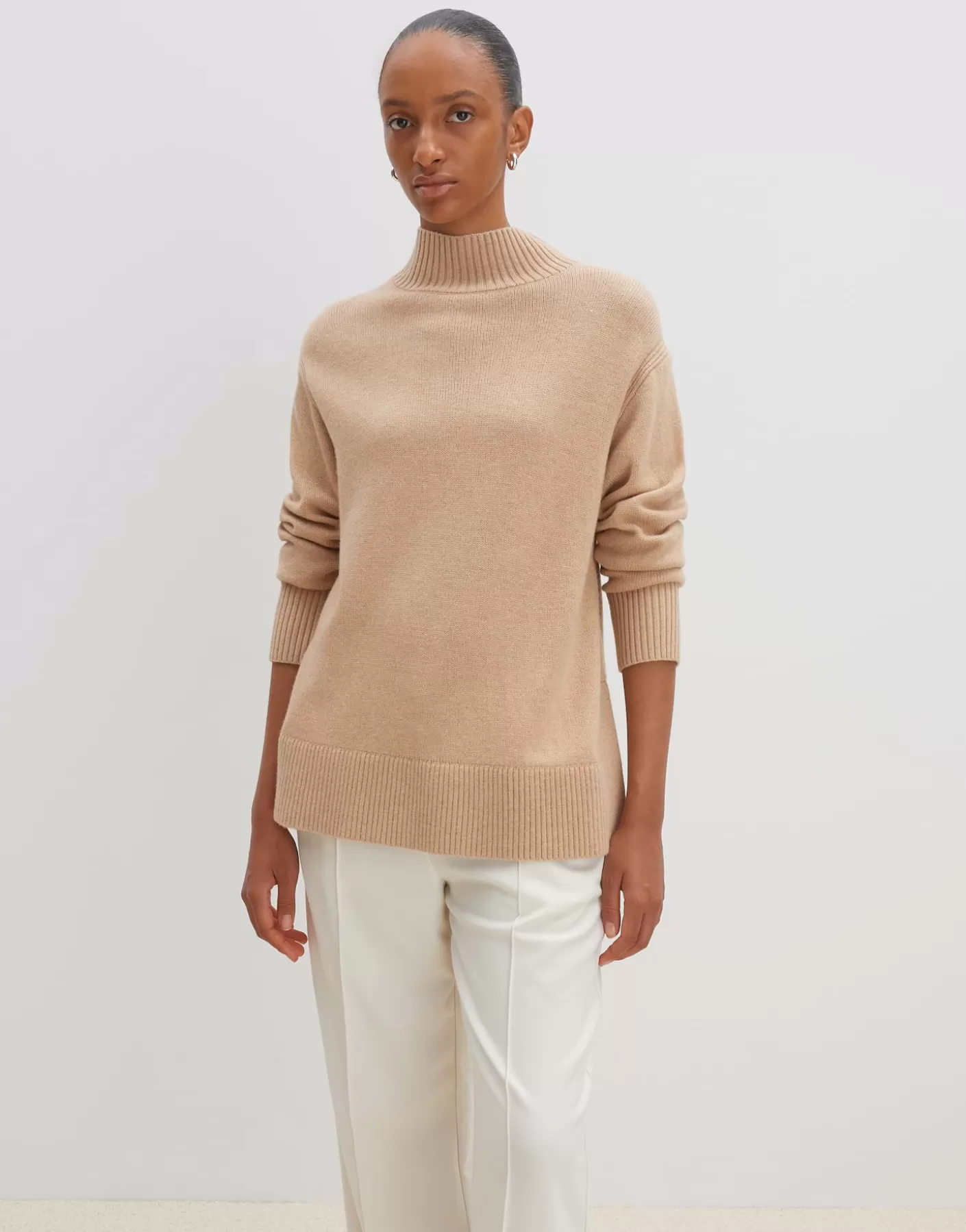 Maille<OPUS Commander Pull En Tricot Tahila Beige En Ligne cashmere cream melange