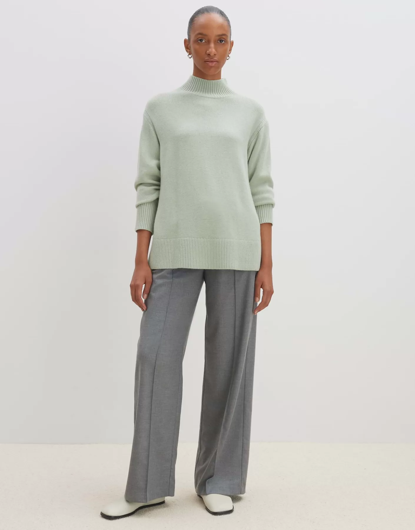 Maille<OPUS Commander Pull En Tricot Tahila Vert En Ligne pale jade