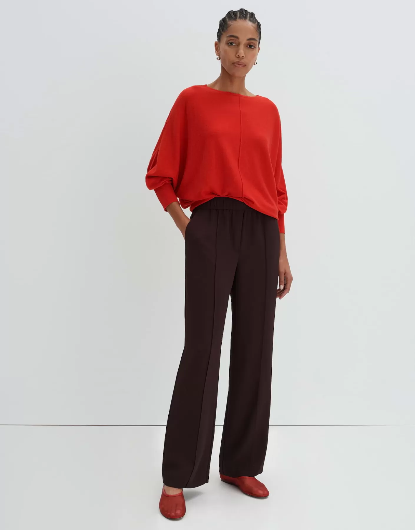 Maille<OPUS Commander Pull En Tricot Taliya Detail Rouge En Ligne vibrant red