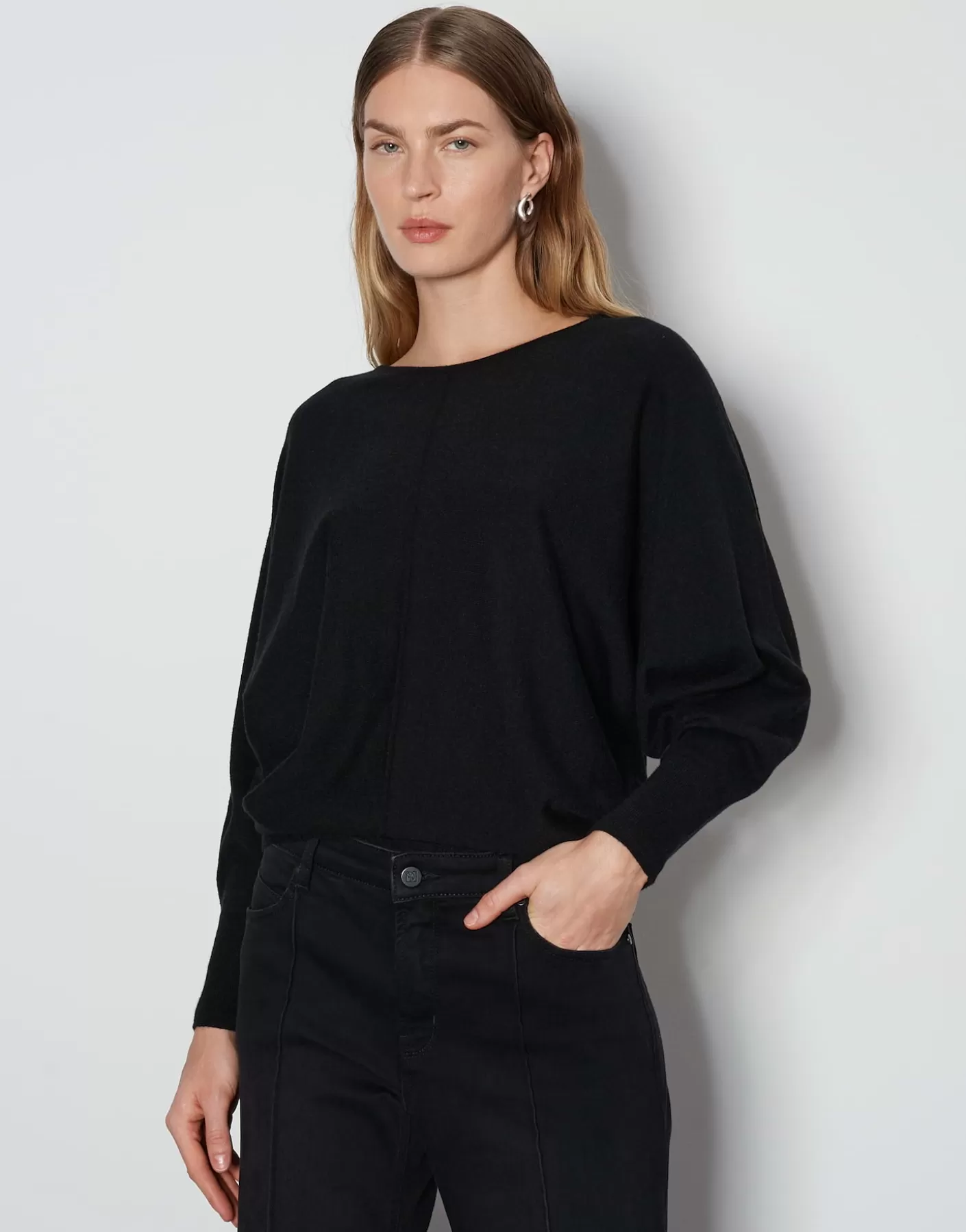 Maille | Meilleures Ventes<OPUS Commander Pull En Tricot Taliya Line Noir En Ligne black