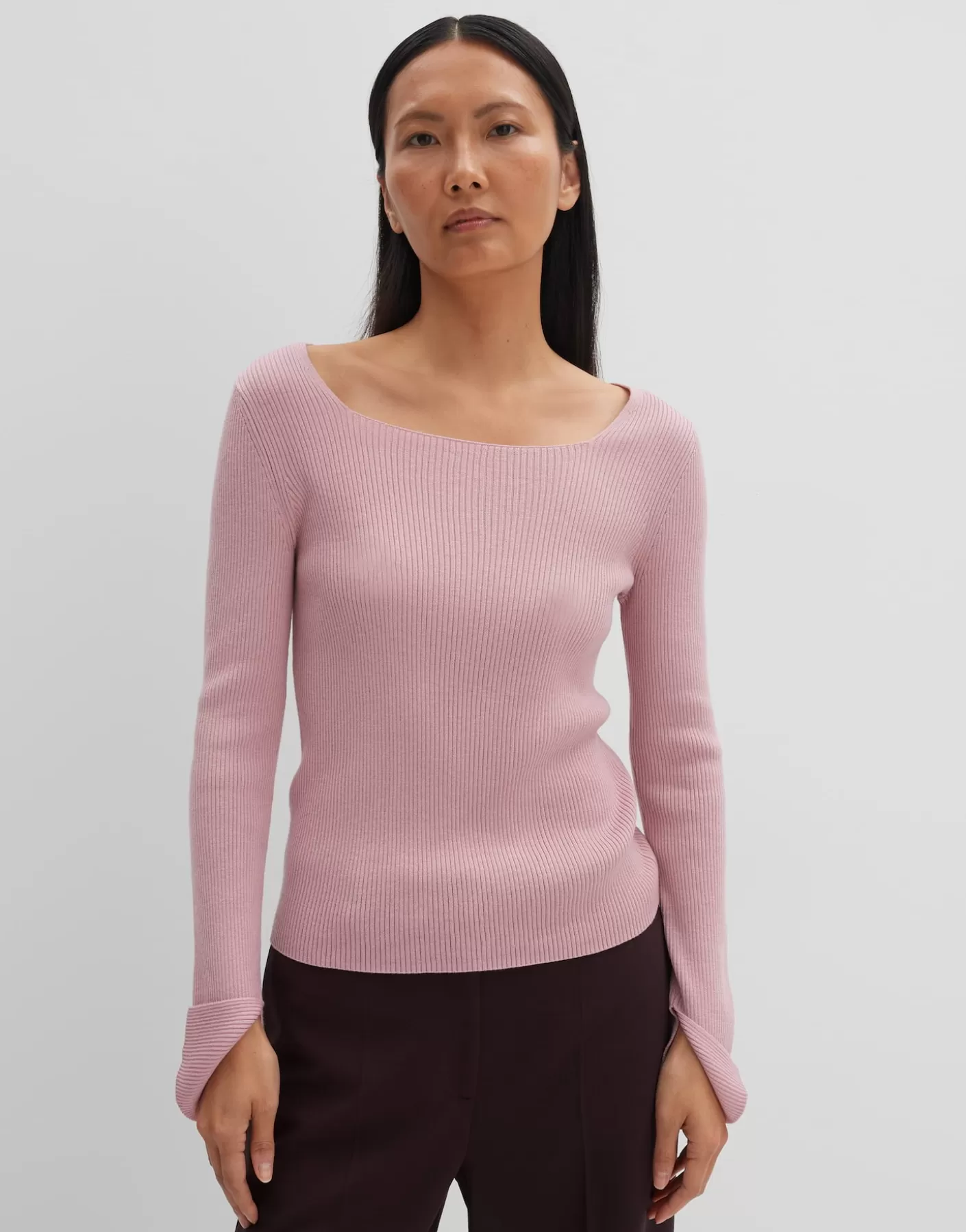 Maille<OPUS Commander Pull En Tricot Tamea Rose En Ligne chalky pink