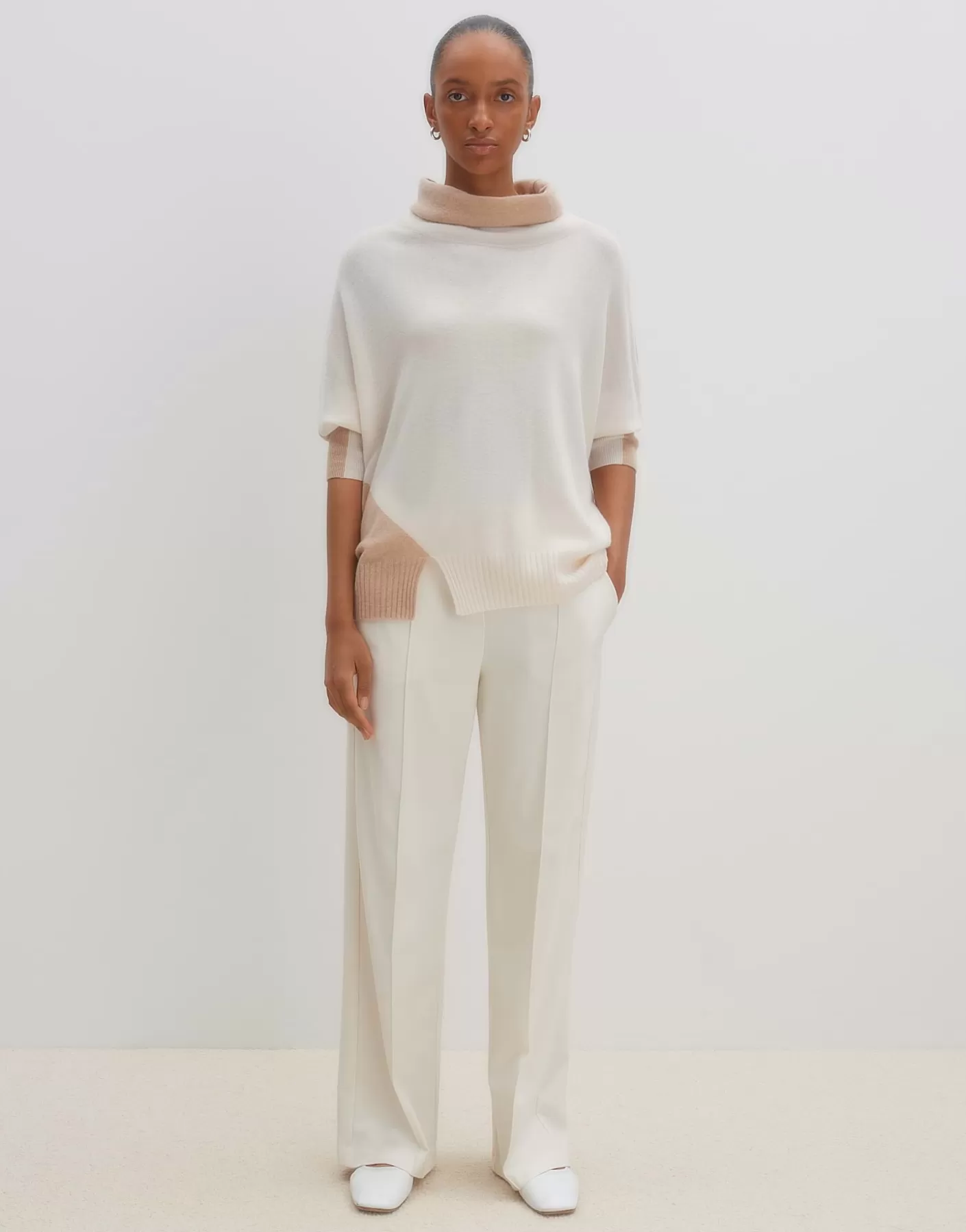 Maille<OPUS Commander Pull En Tricot Temily Beige En Ligne cashmere cream melange