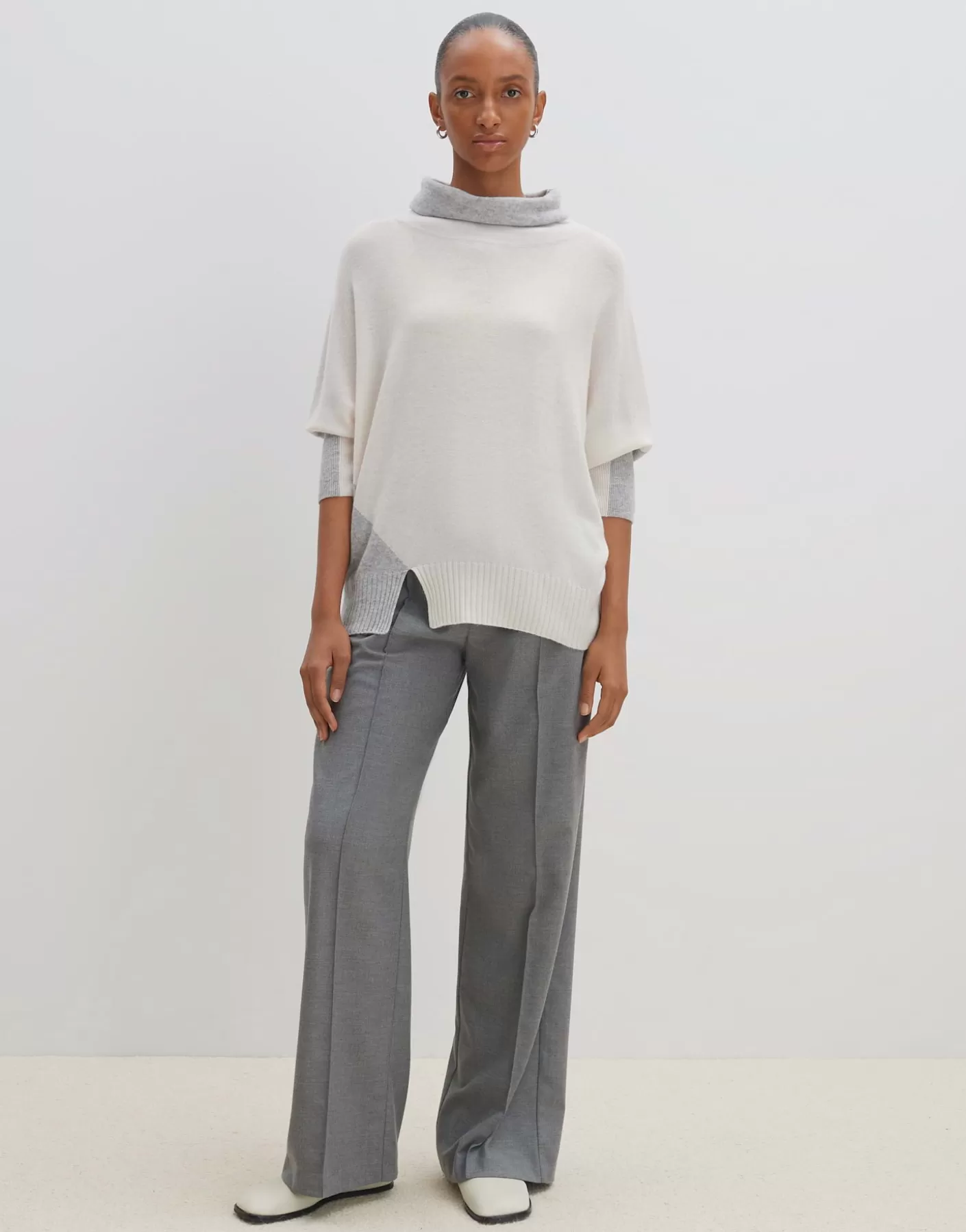 Maille<OPUS Commander Pull En Tricot Temily Gris En Ligne hazy fog melange
