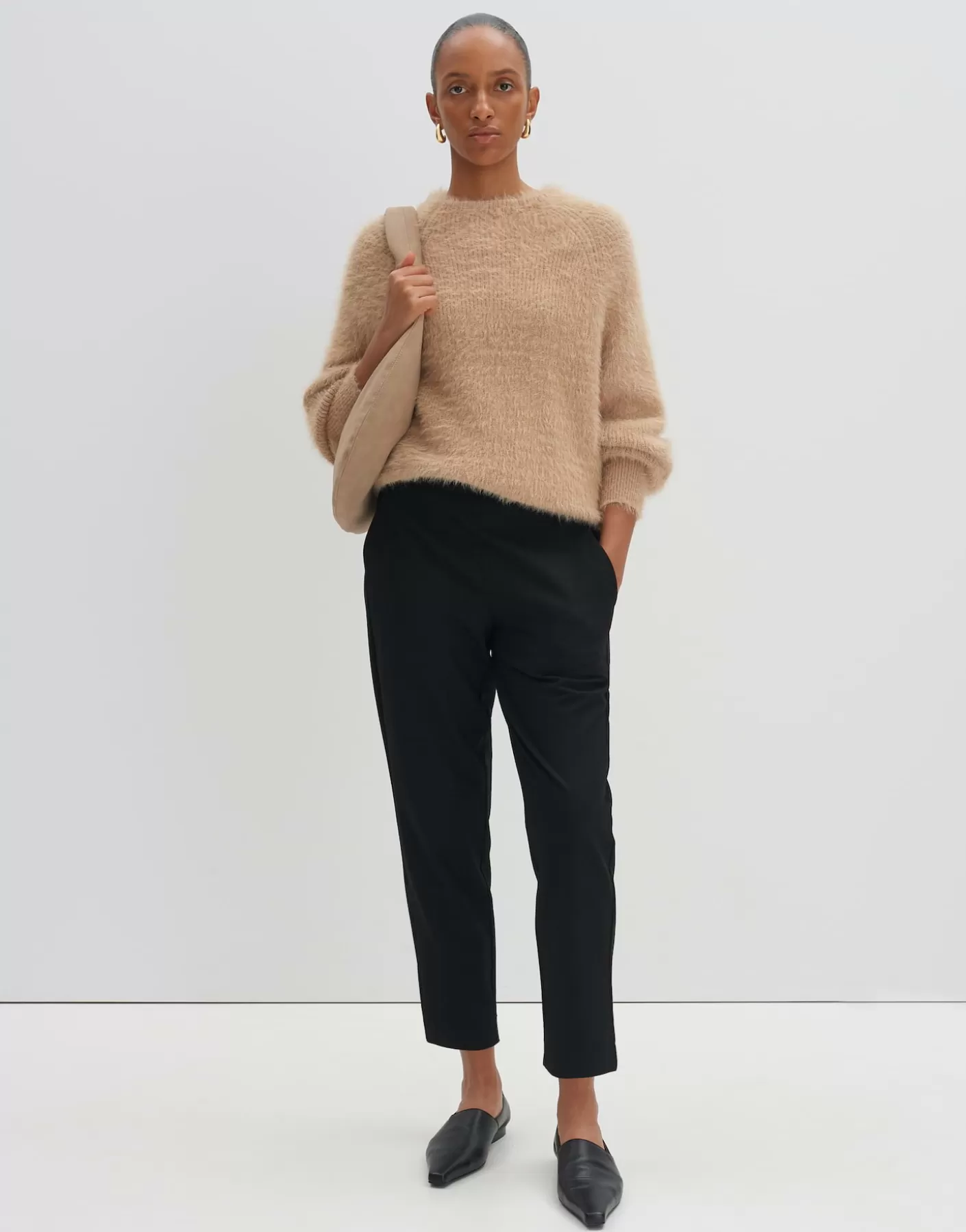 Maille<OPUS Commander Pull En Tricot Tissie Beige En Ligne cashmere cream melange