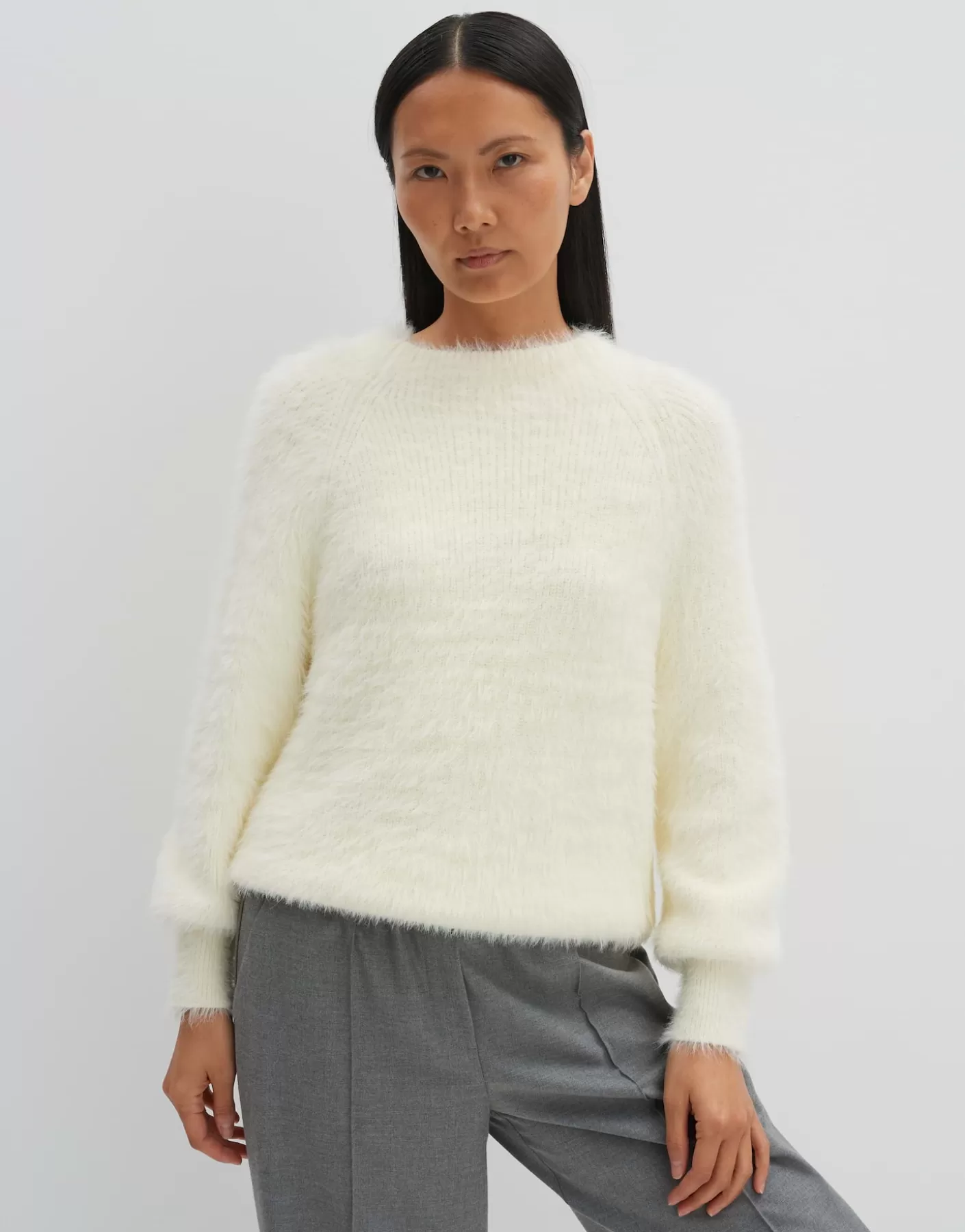 Maille<OPUS Commander Pull En Tricot Tissie Blanc En Ligne milk
