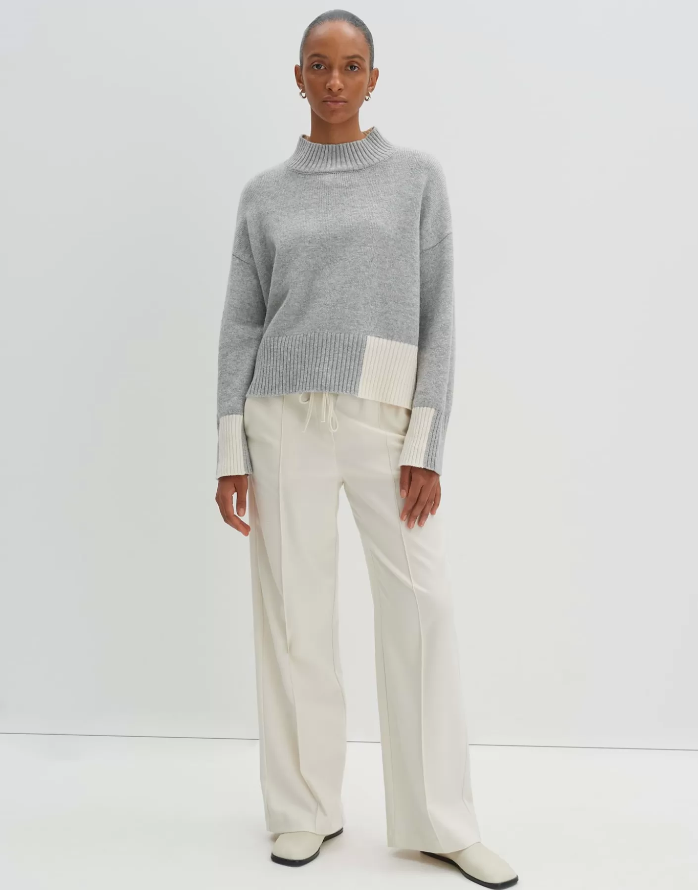 Maille | Meilleures Ventes<OPUS Commander Pull En Tricot Tomie Gris En Ligne hazy fog melange