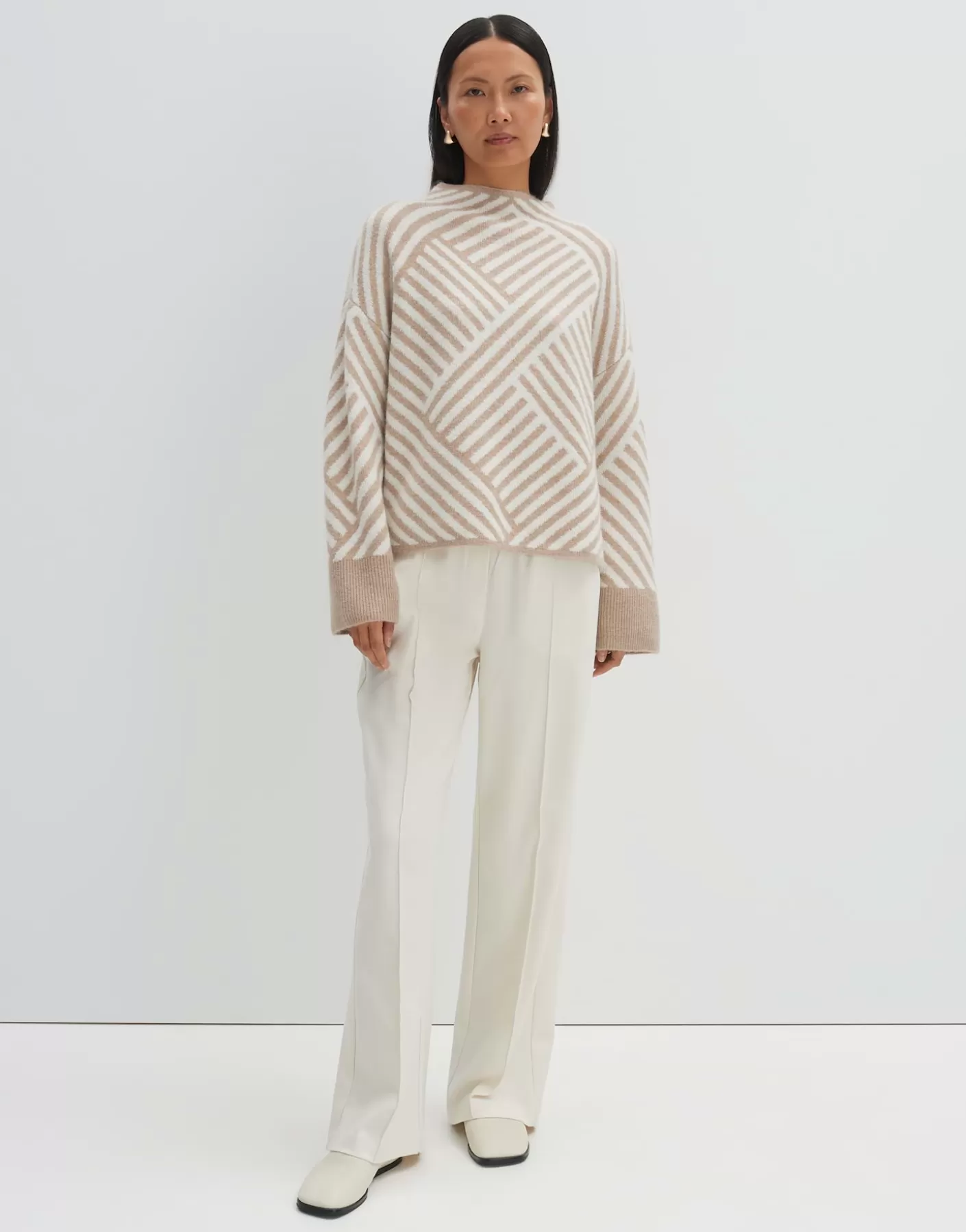 Maille<OPUS Commander Pull En Tricot Tonica Beige En Ligne cashmere cream melange