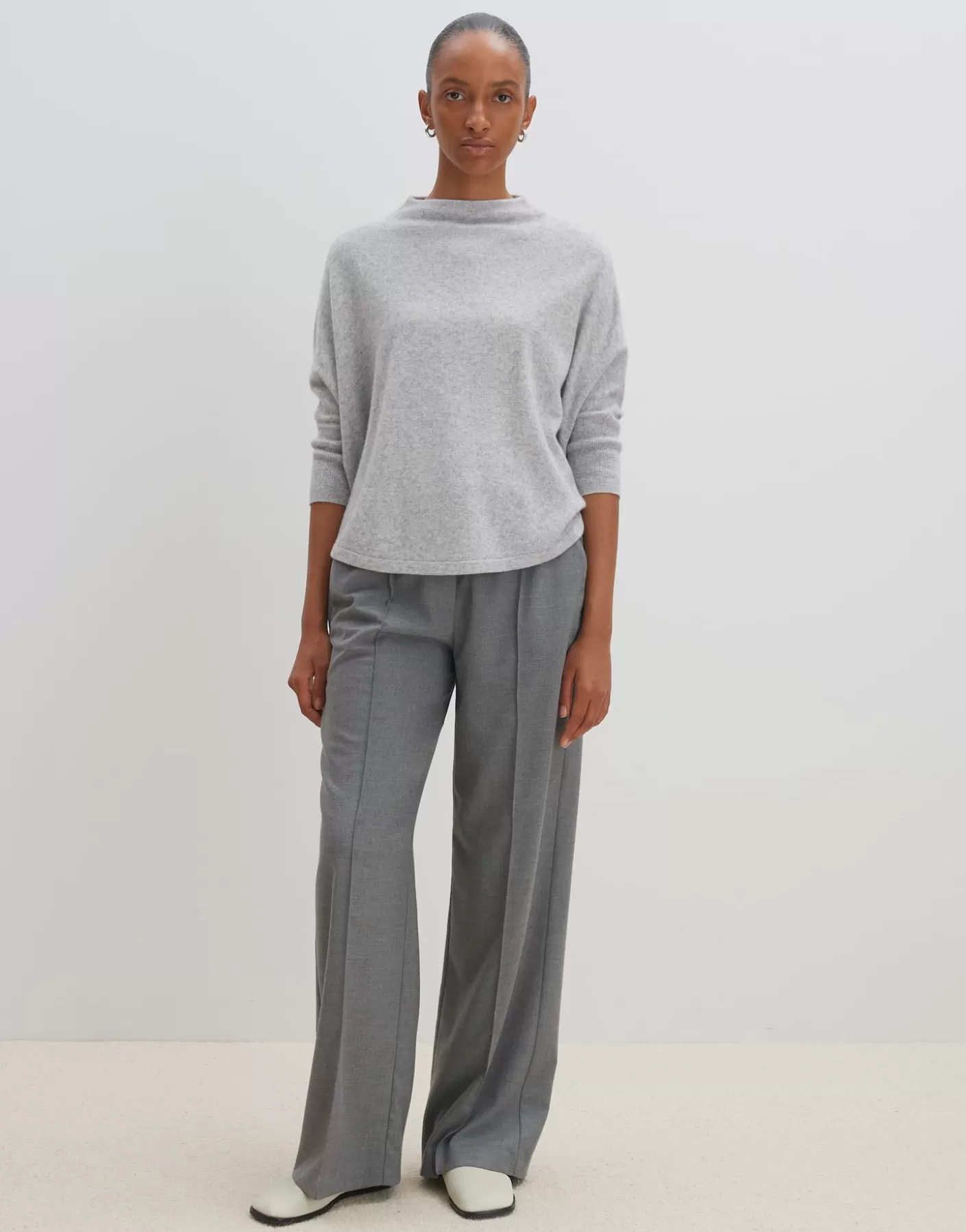 Maille<OPUS Commander Pull En Tricot Toriana Gris En Ligne hazy fog melange