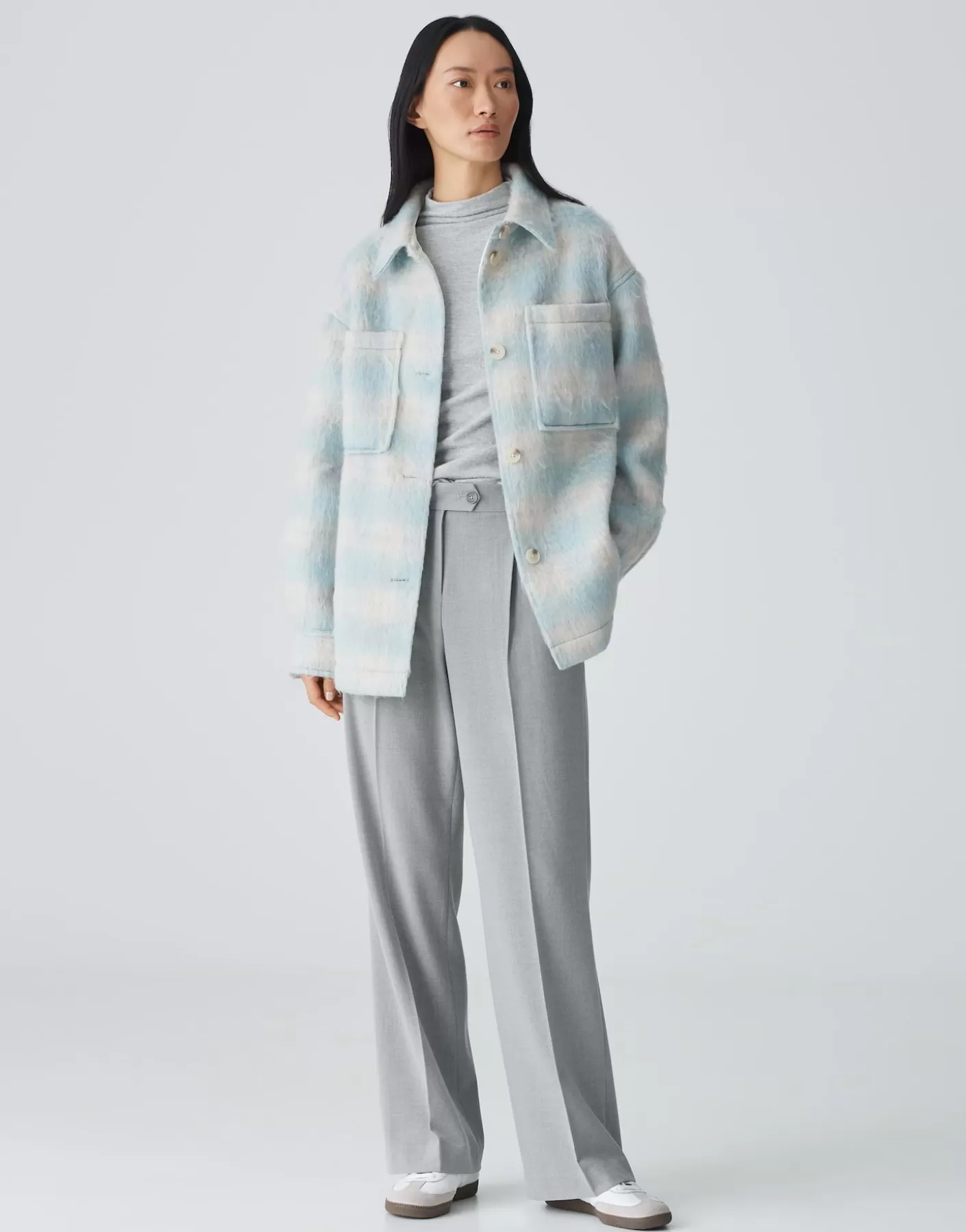 Blazer / Vestes<OPUS Commander Pull-over Jelma Bleu En Ligne glacier blue