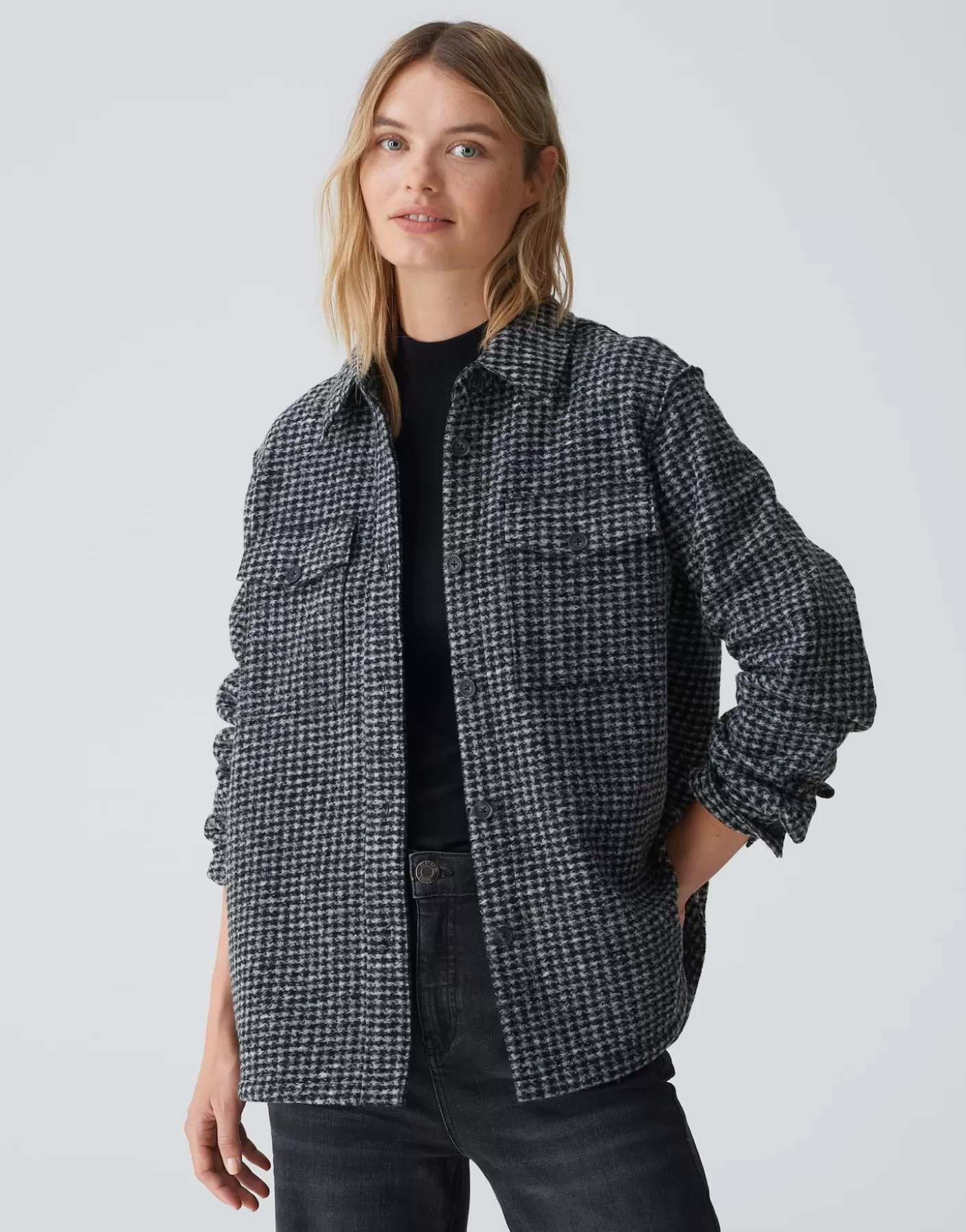 Blazer / Vestes<OPUS Commander Pull-over Junisa Noir En Ligne black