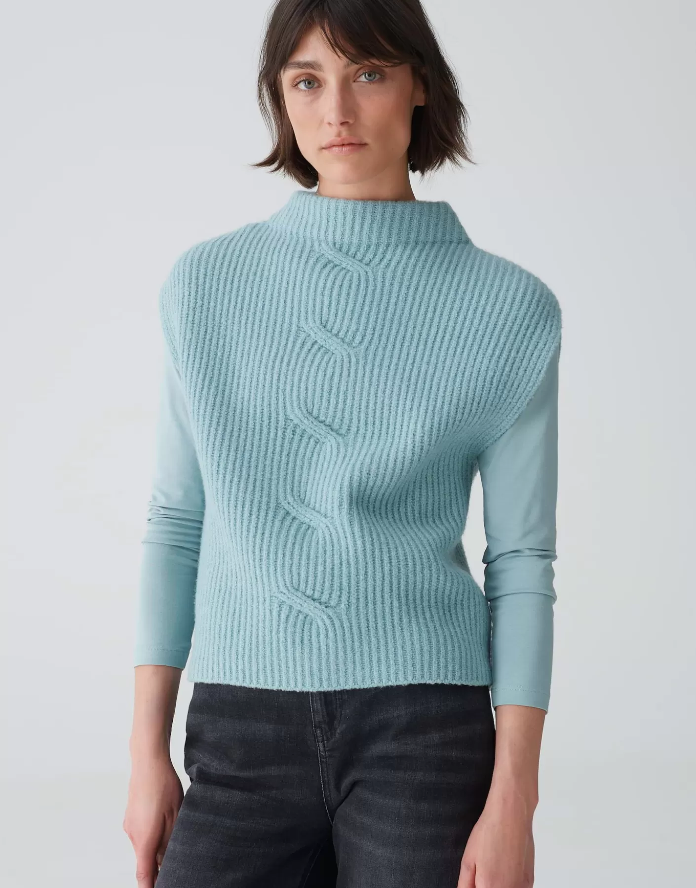 Maille<OPUS Commander Pullunder Pipeti Bleu En Ligne glacier blue
