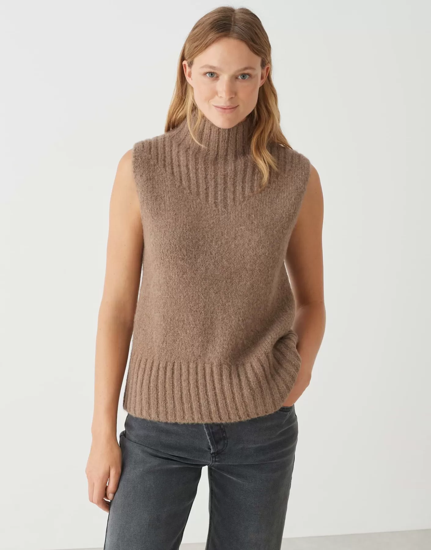 Maille<OPUS Commander Pullunder Pogeti Marron En Ligne cocoa
