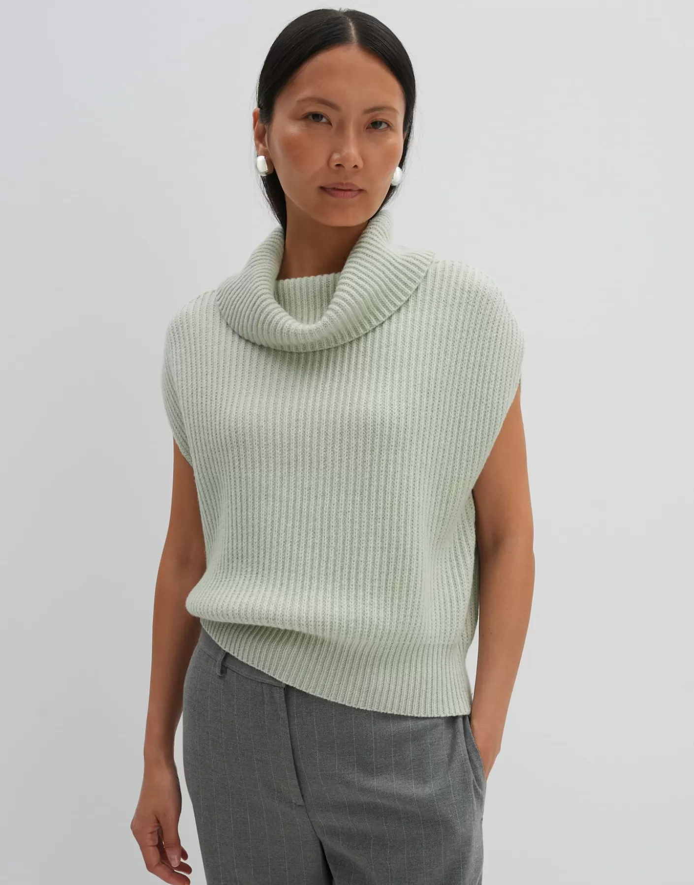 Maille<OPUS Commander Pullunder Tavora Vert En Ligne pale jade