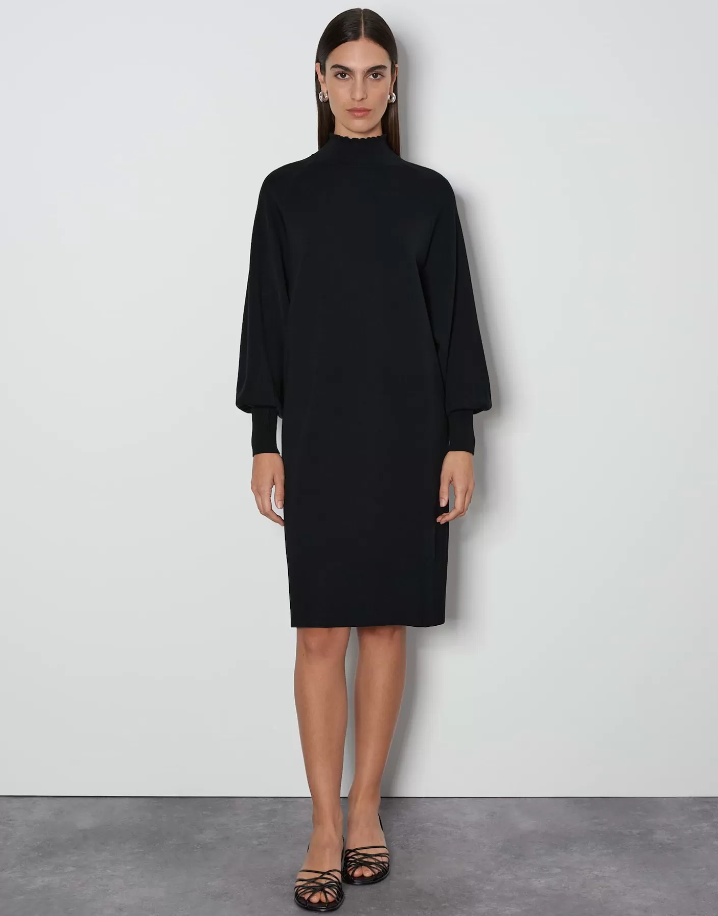 Robes<OPUS Commander Robe En Maille Quarisi Noir En Ligne black
