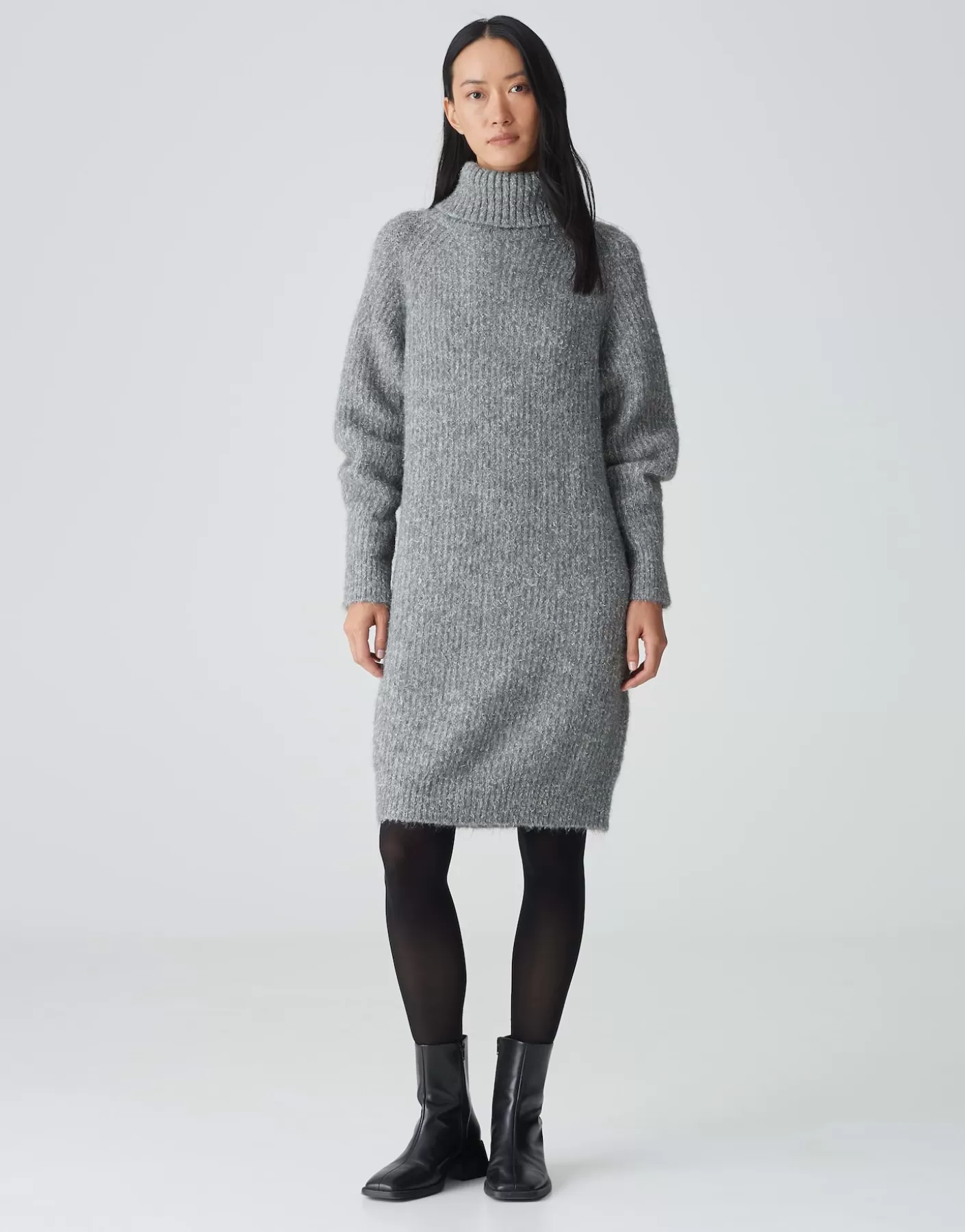 Maille<OPUS Commander Robe En Maille Wakona Gris En Ligne easy grey