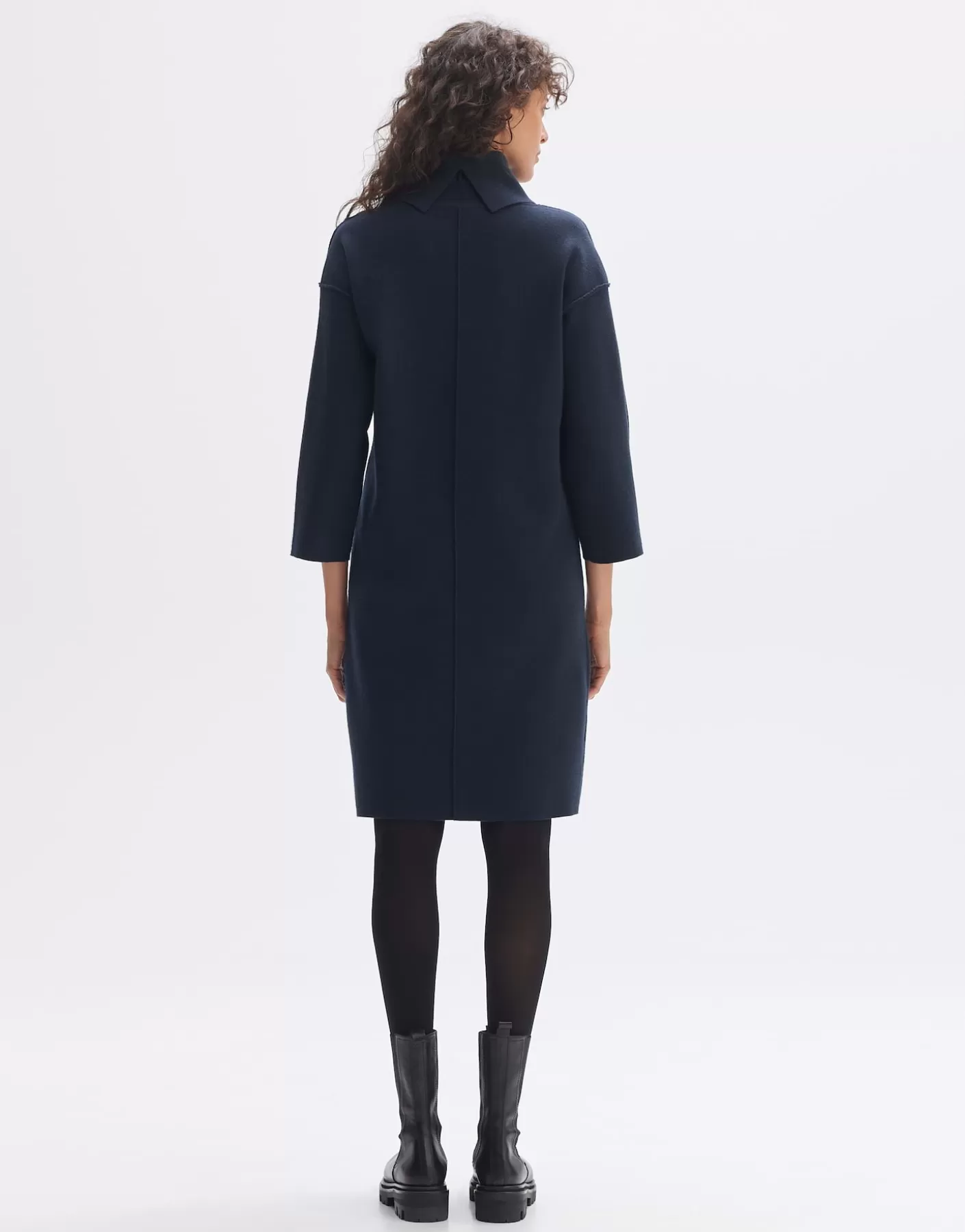 Robes<OPUS Commander Robe En Maille Wingela Bleu En Ligne coal blue