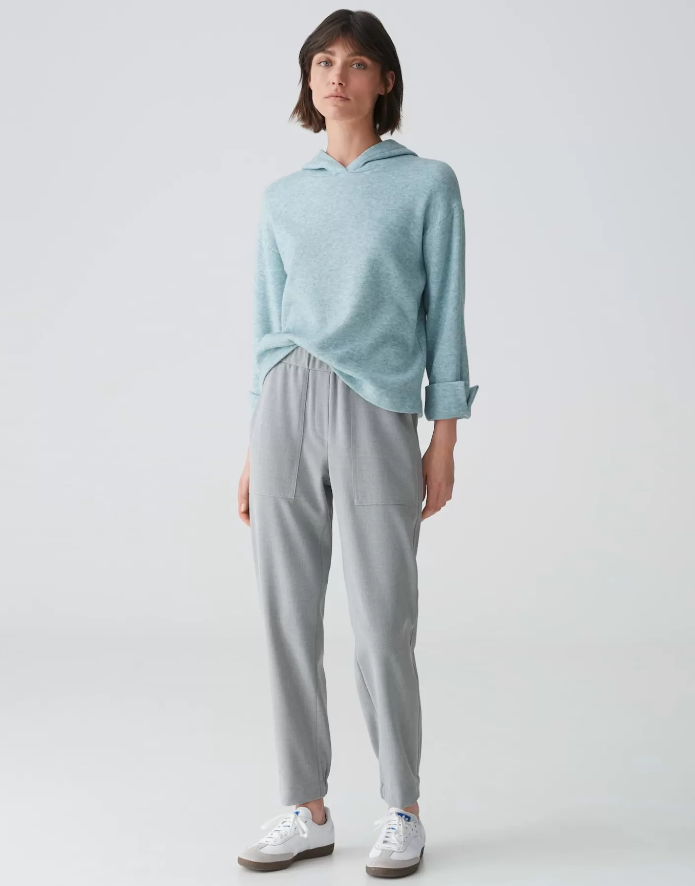 Sweats<OPUS Commander Sweat à Capuche Genulo Bleu En Ligne glacier blue