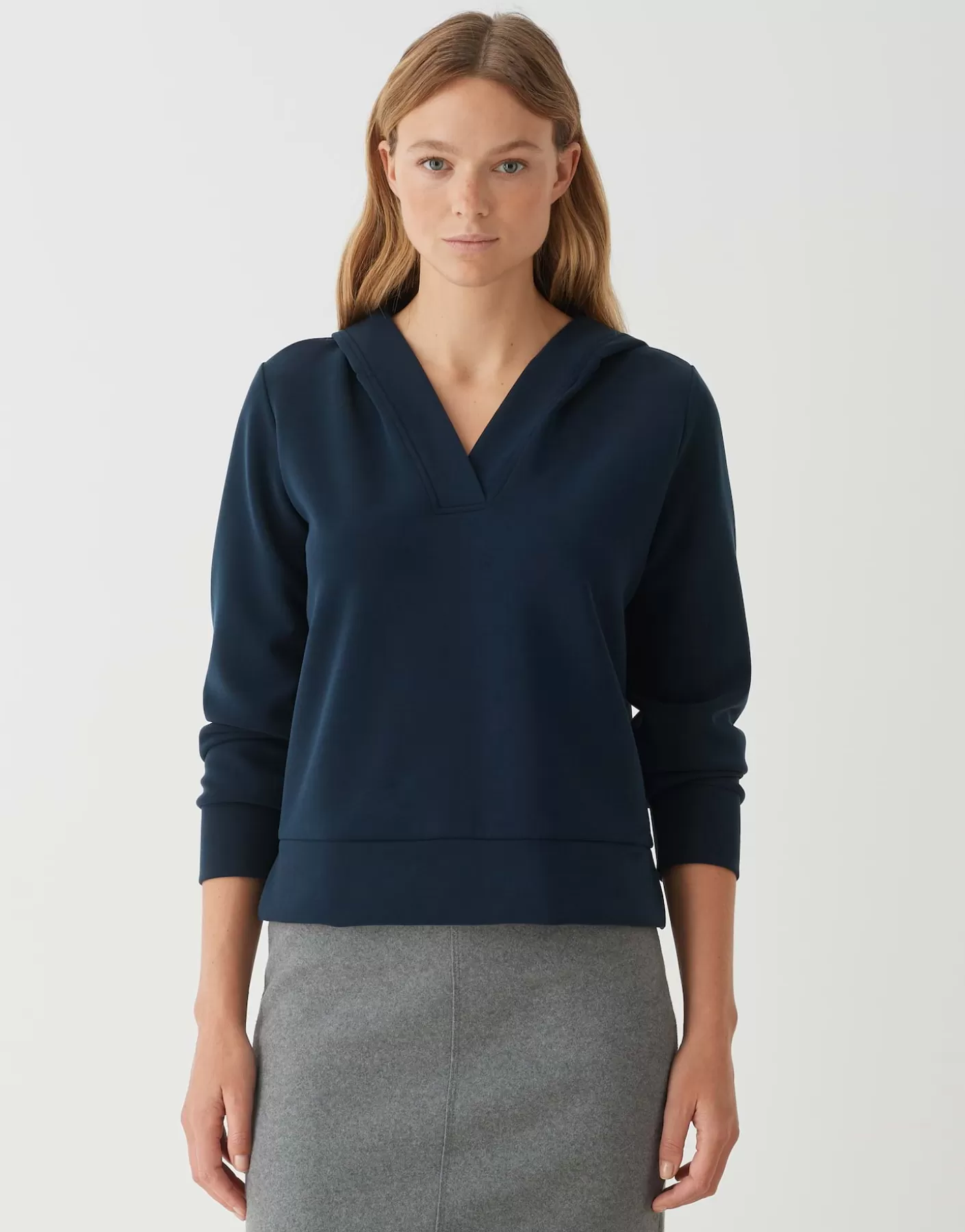 Sweats<OPUS Commander Sweat à Capuche Gerwa Bleu En Ligne coal blue
