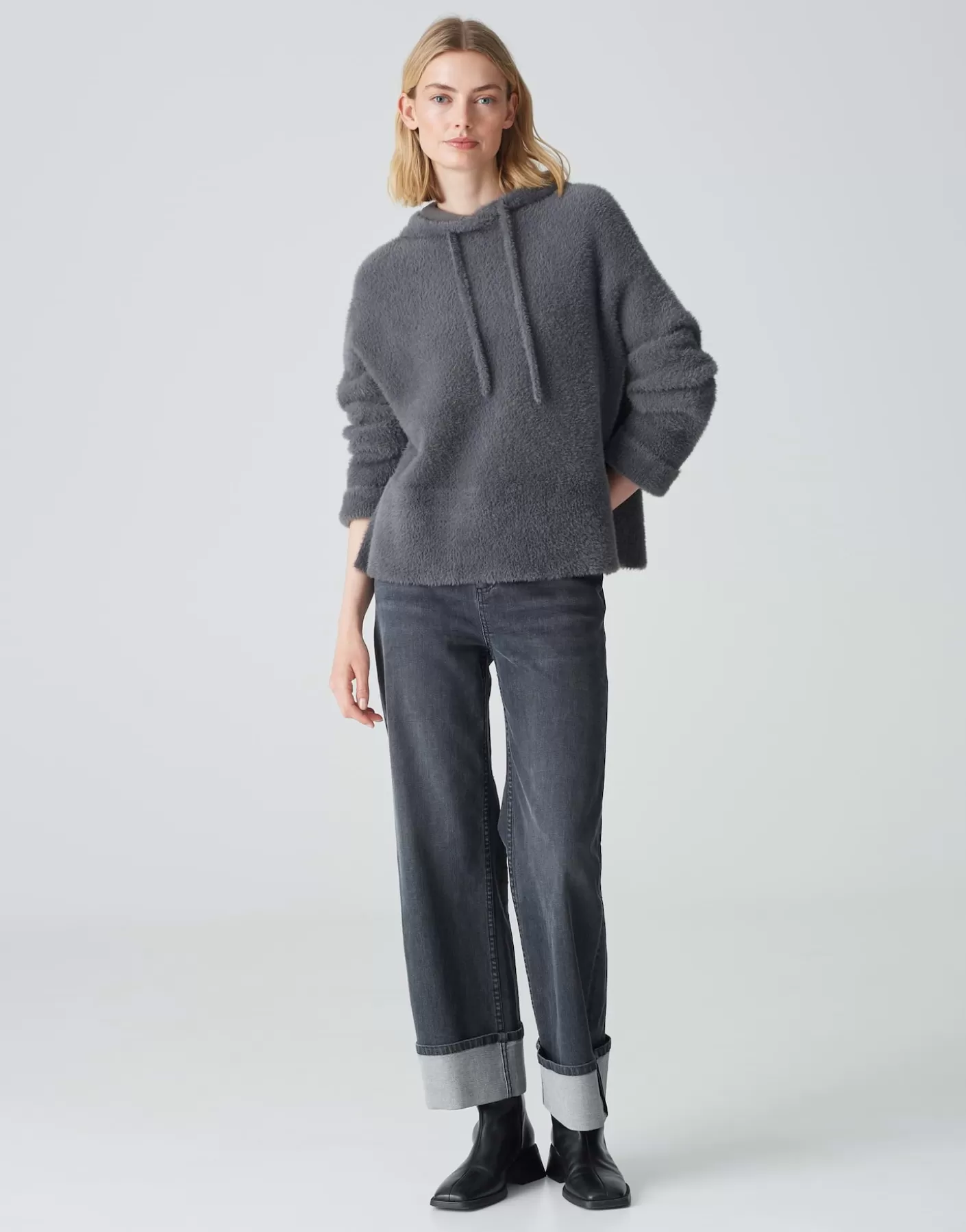 Maille<OPUS Commander Sweat à Capuche Pidlona Gris En Ligne graphite glaze