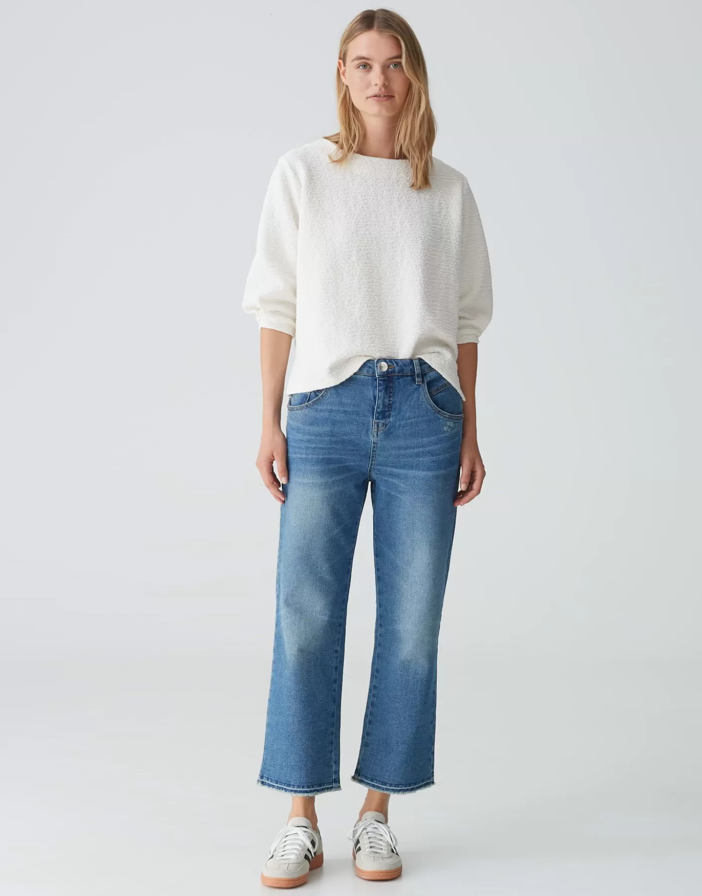 Sweats<OPUS Commander Sweatshirt Gresine Blanc En Ligne milk