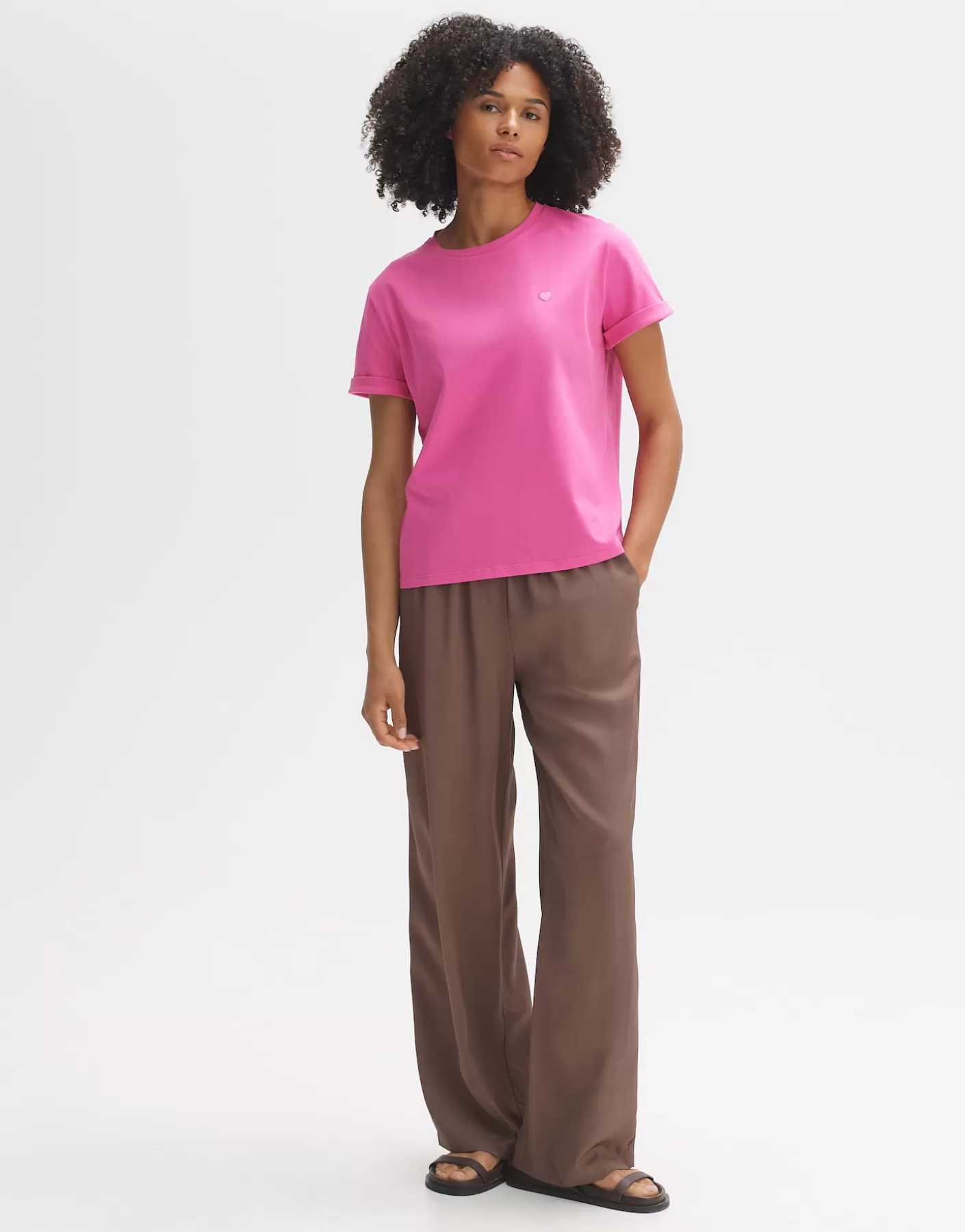 Basics | Chemises<OPUS Commander T-shirt Serz Rose En Ligne pink punch