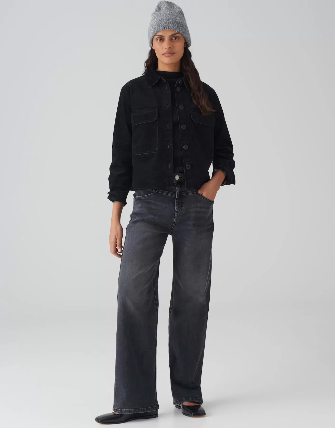 Vestes / Manteaux<OPUS Commander Veste En Denim Hedra Noir En Ligne black