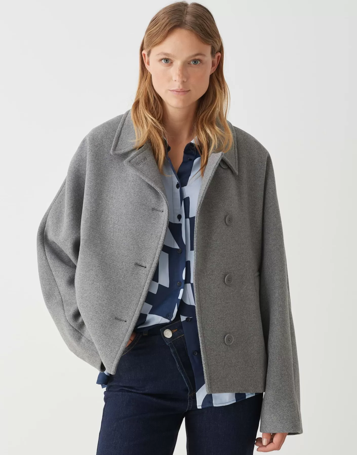 Vestes / Manteaux<OPUS Commander Veste Hajona Gris En Ligne easy grey