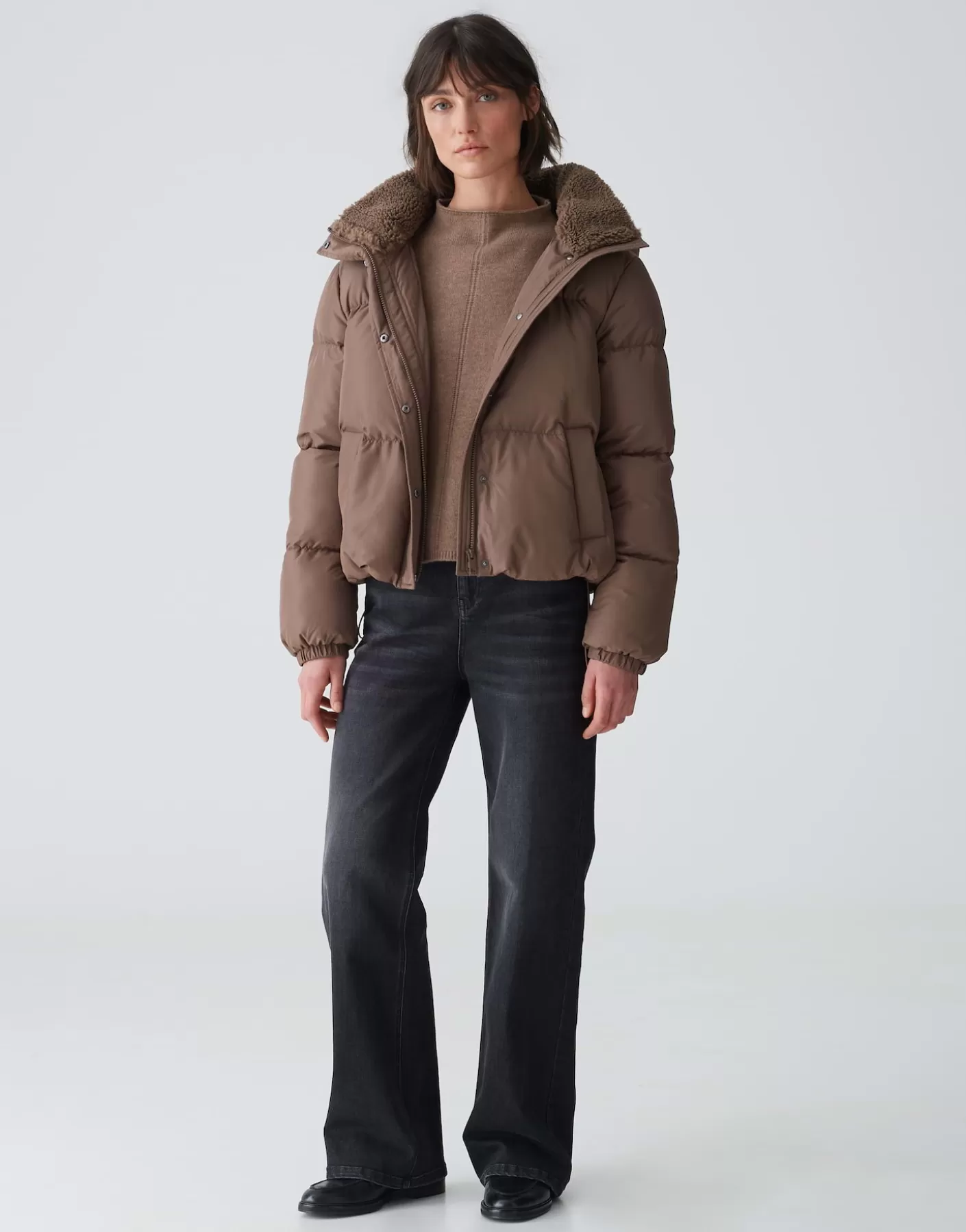 Vestes / Manteaux<OPUS Commander Veste Matelassée Haide Marron En Ligne cocoa