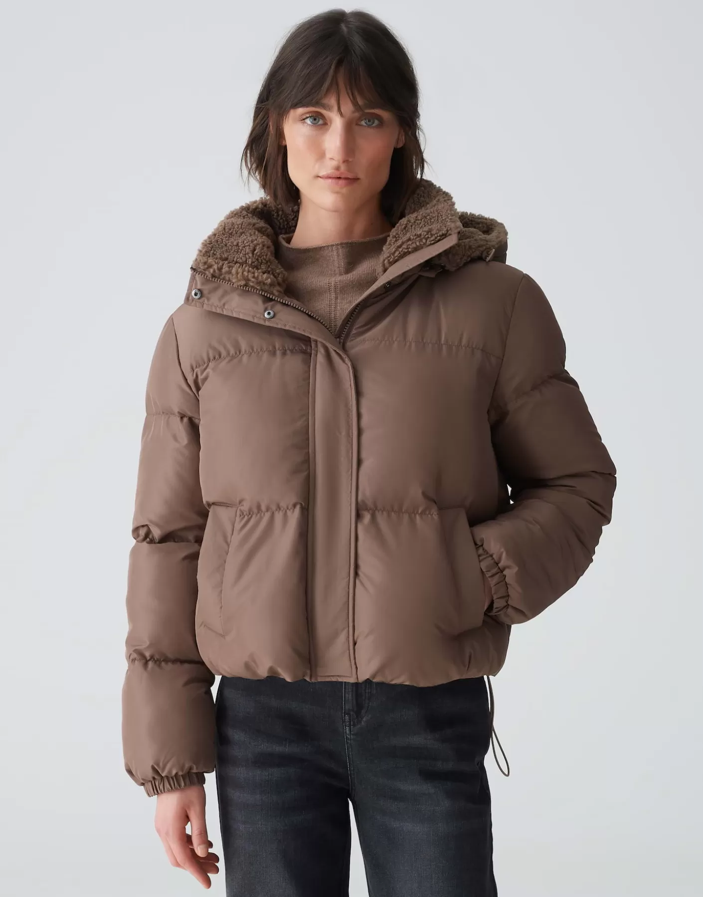 Vestes / Manteaux<OPUS Commander Veste Matelassée Haide Marron En Ligne cocoa