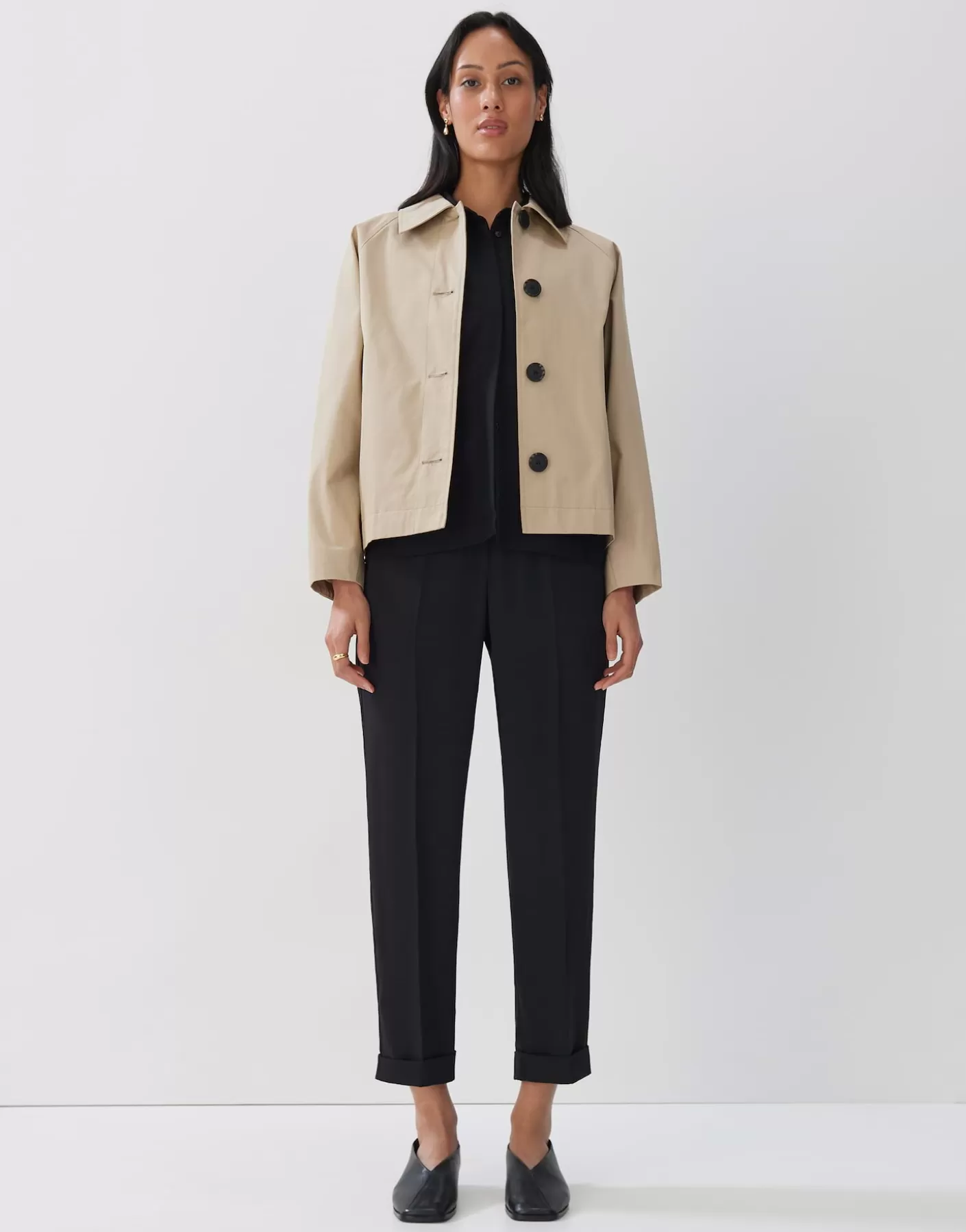 Vestes / Manteaux | Blazer / Vestes<OPUS Commander Veste Trench Vanami Beige En Ligne cashmere cream melange