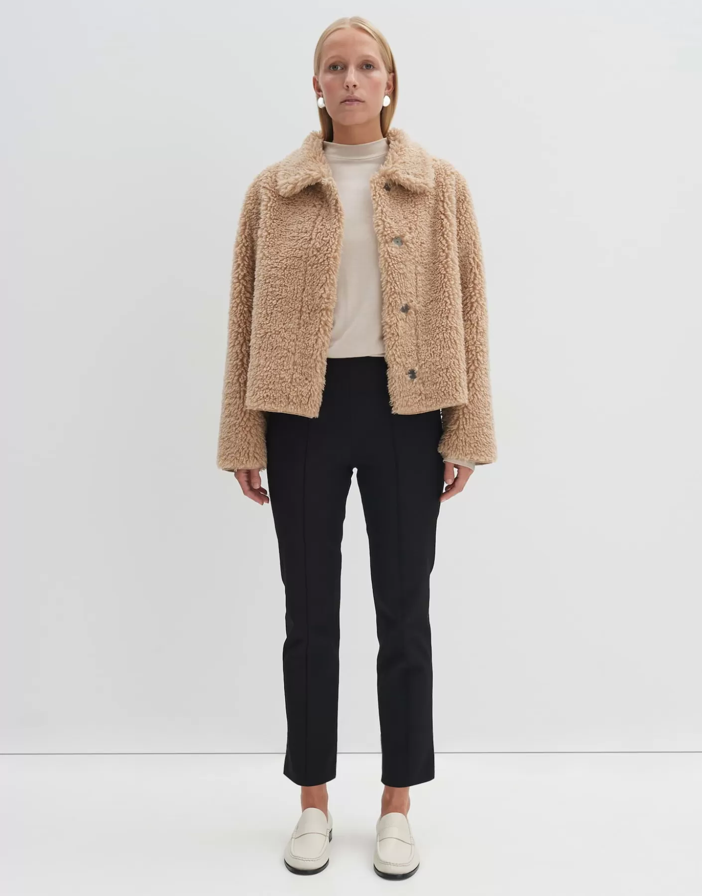 Vestes / Manteaux | Meilleures Ventes<OPUS Commander Veste Variett Beige En Ligne cashmere cream melange